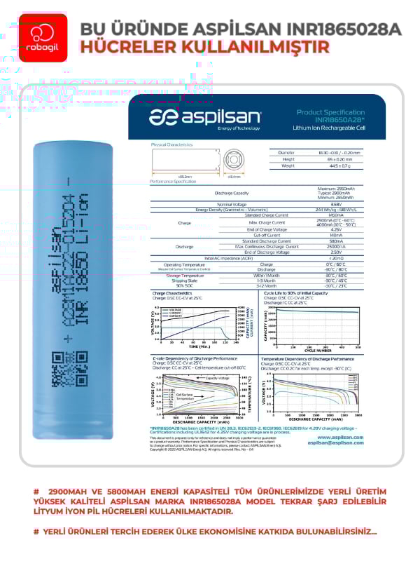 Ecovacs DX65 5800mAh Therma Serisi Alev Geçirmez Kaplamalı Uyumlu Robot Süpürge Bataryası T.D5815BS-Eco-012 Sıra:549