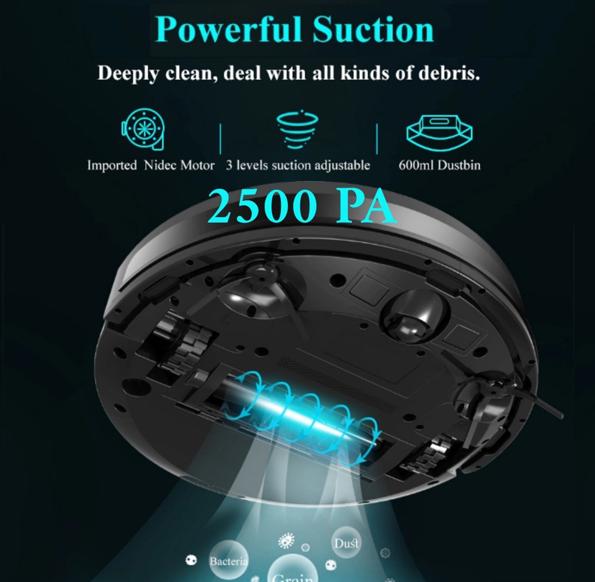 Luna-100 Kamera Navigasyonlu Robot Süpürge