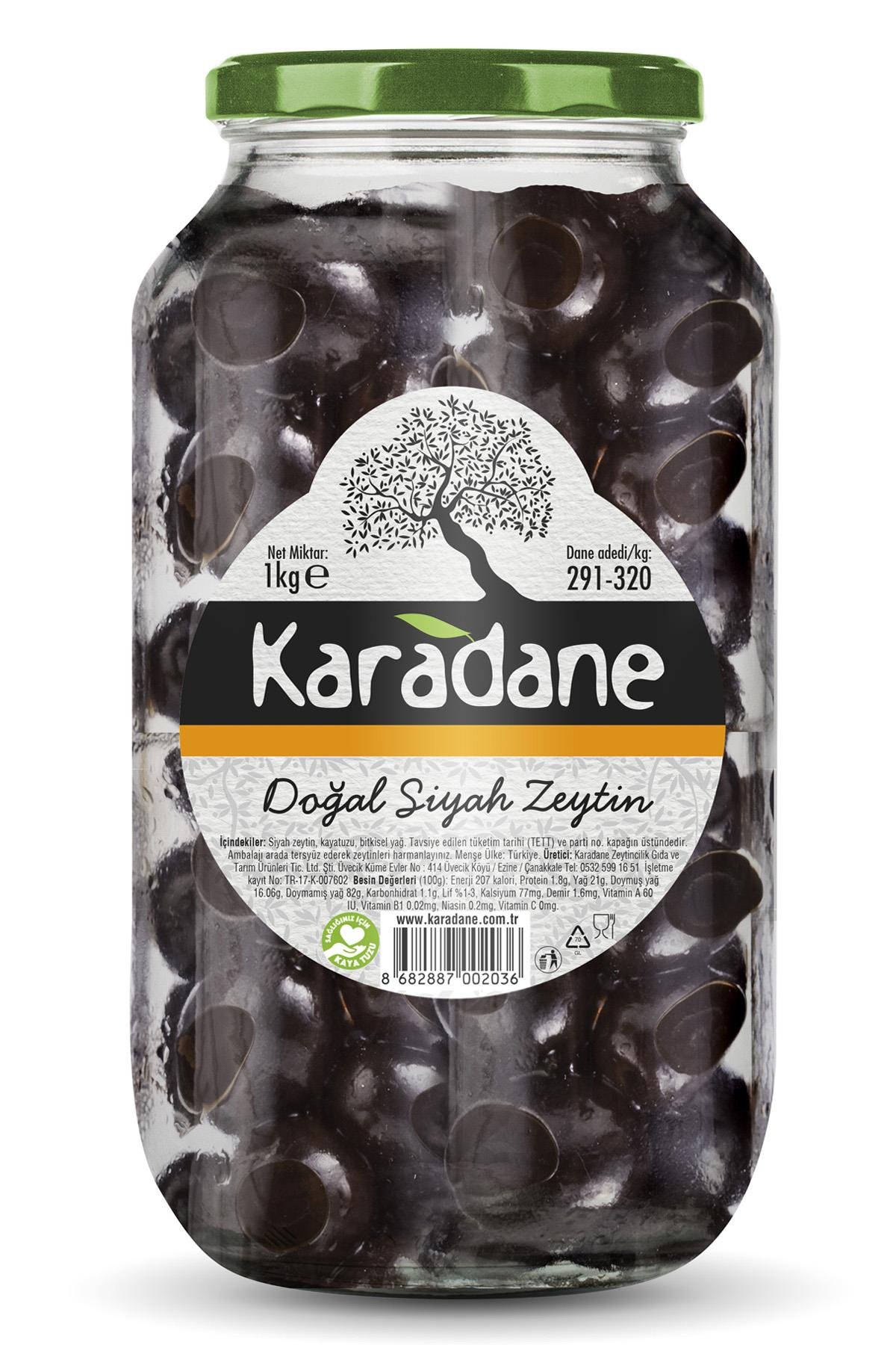 Siyah Zeytin 291-320 Kalibre TURUNCU-1kg