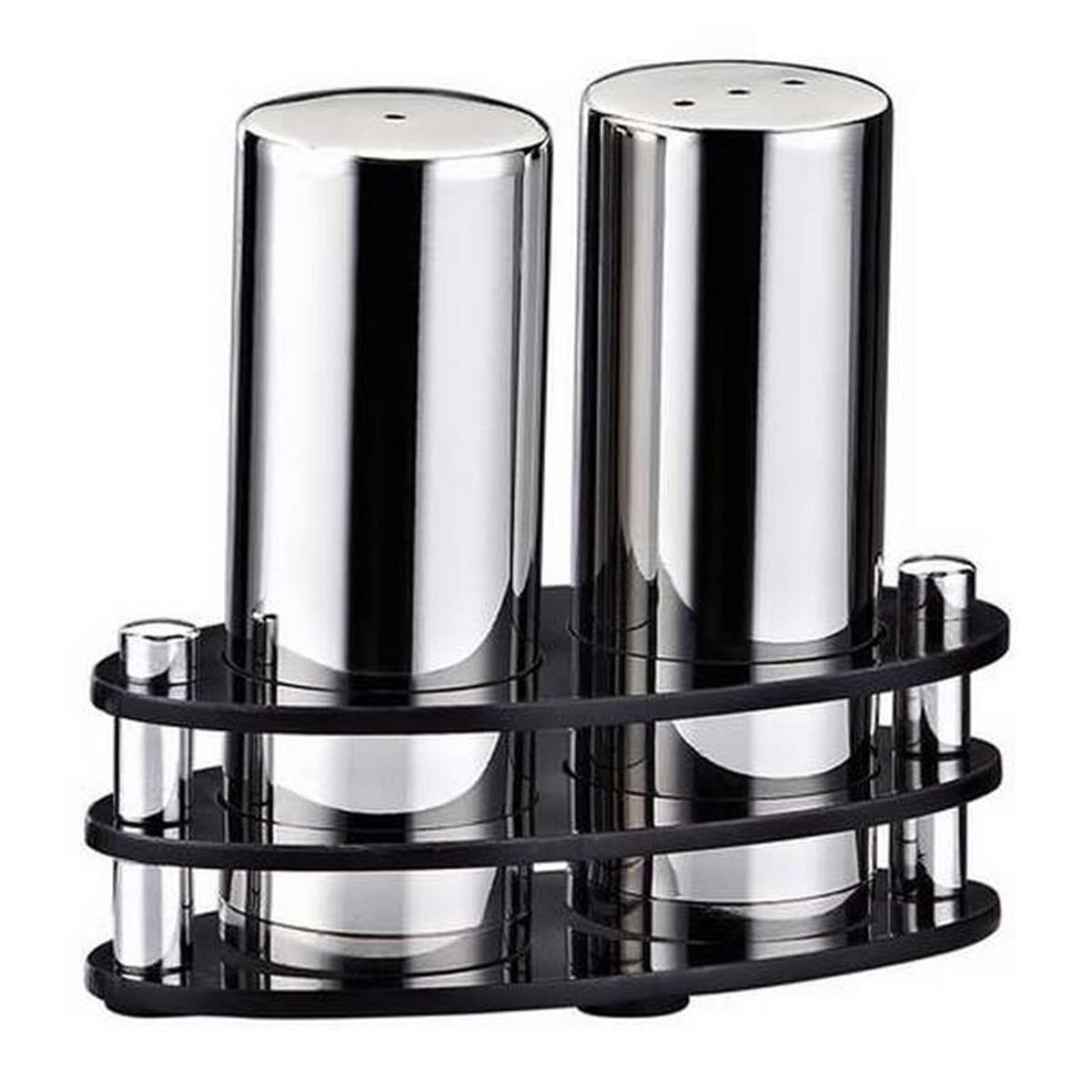 Biradlı Grv-08 2 Li Elips Pleksi Standlı Tuzluk Takımı ParlakBiradlıBR.GRV-08-P