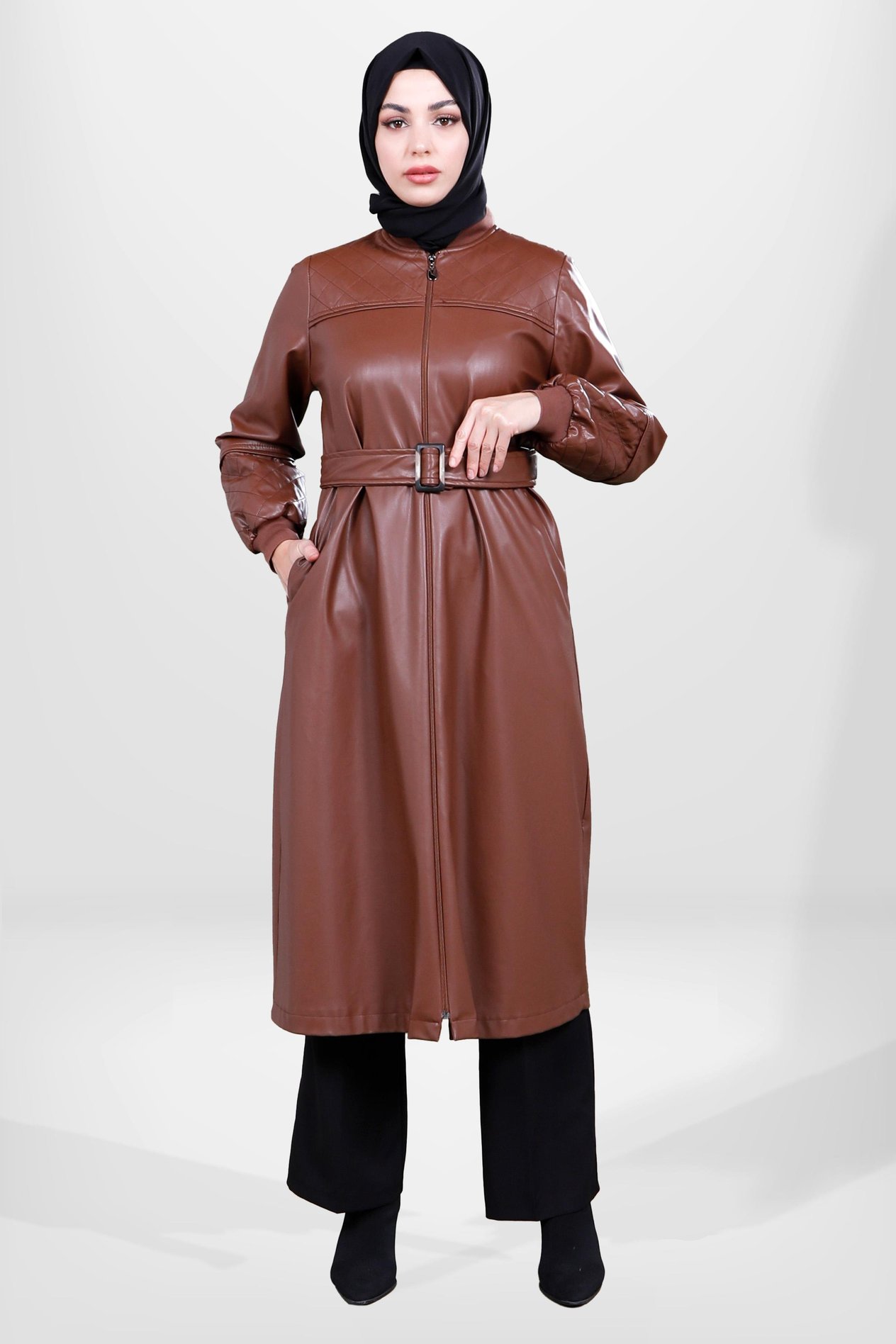 Beyza-3787 DERİ KAP ACI KAHVE