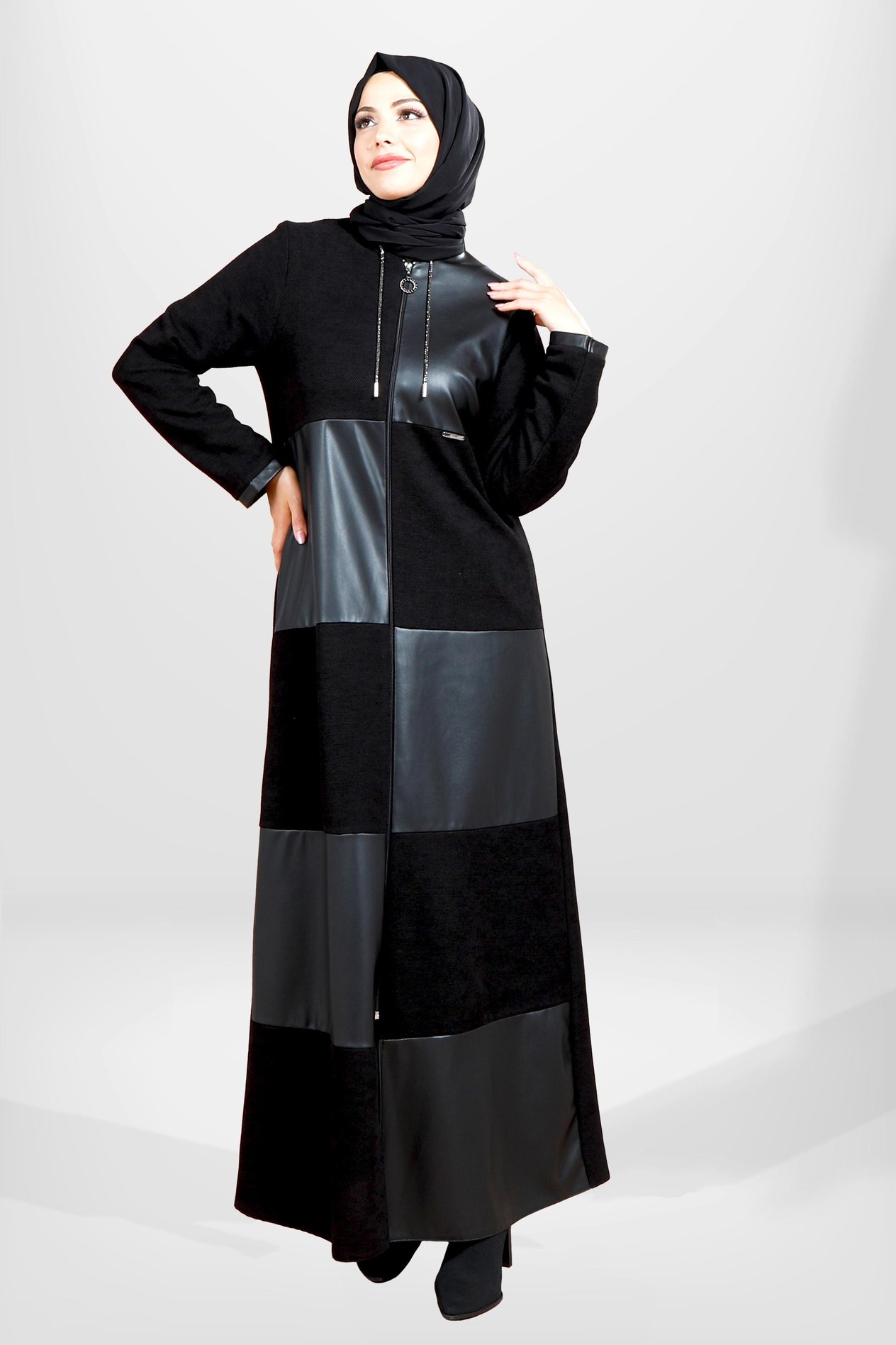 Beyza-3805 FERACE SİYAH ŞÖNİL