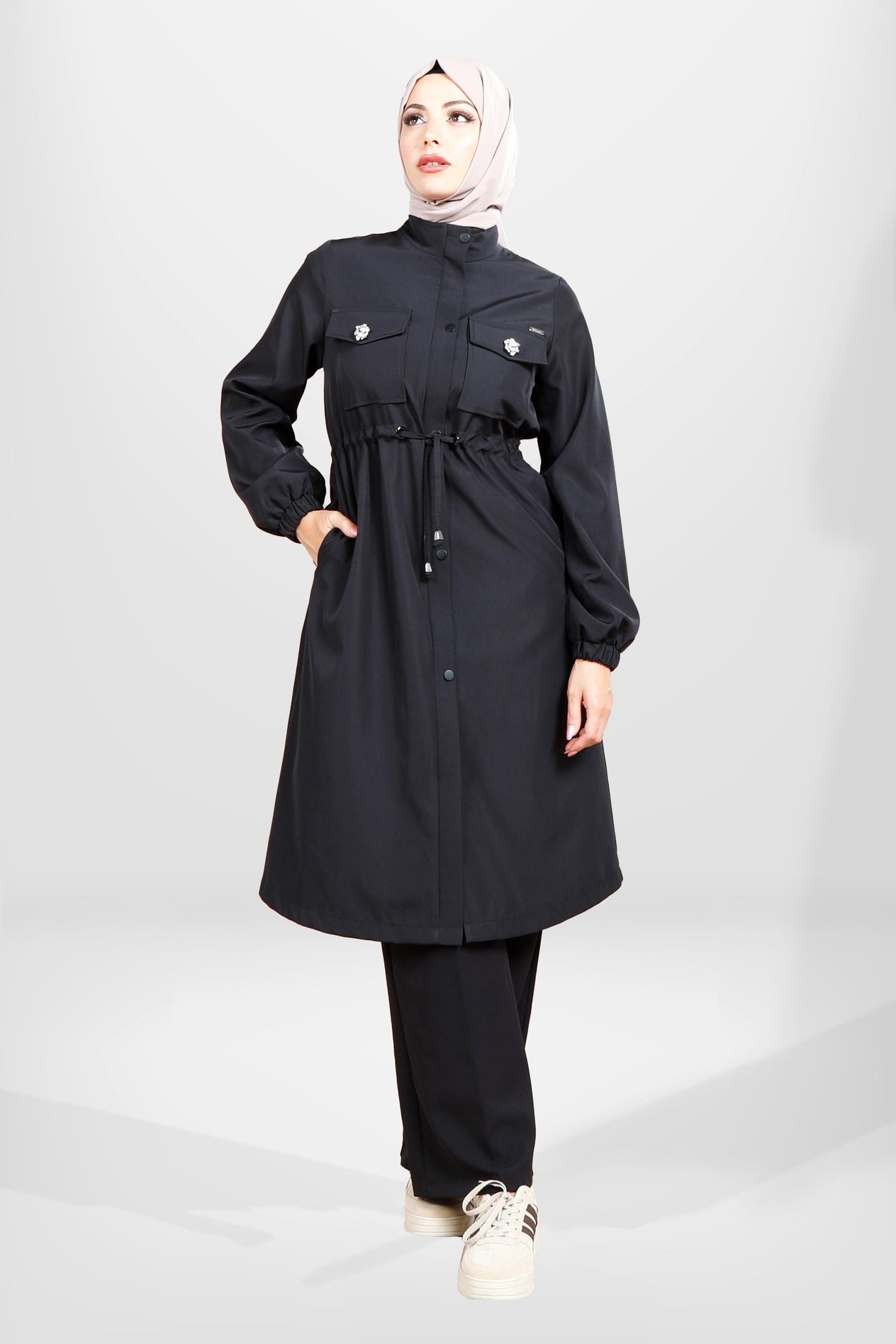 Beyza-3830 YAĞMURLUK BONDİT SİYAH
