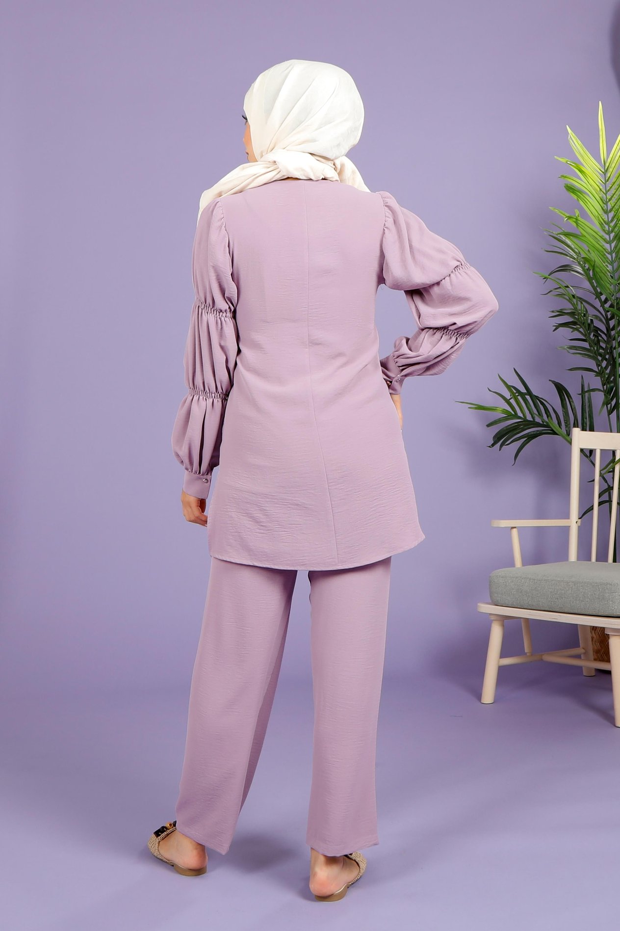 Markasız-4036 İKİLİ TAKIM LİLA AEROBİN