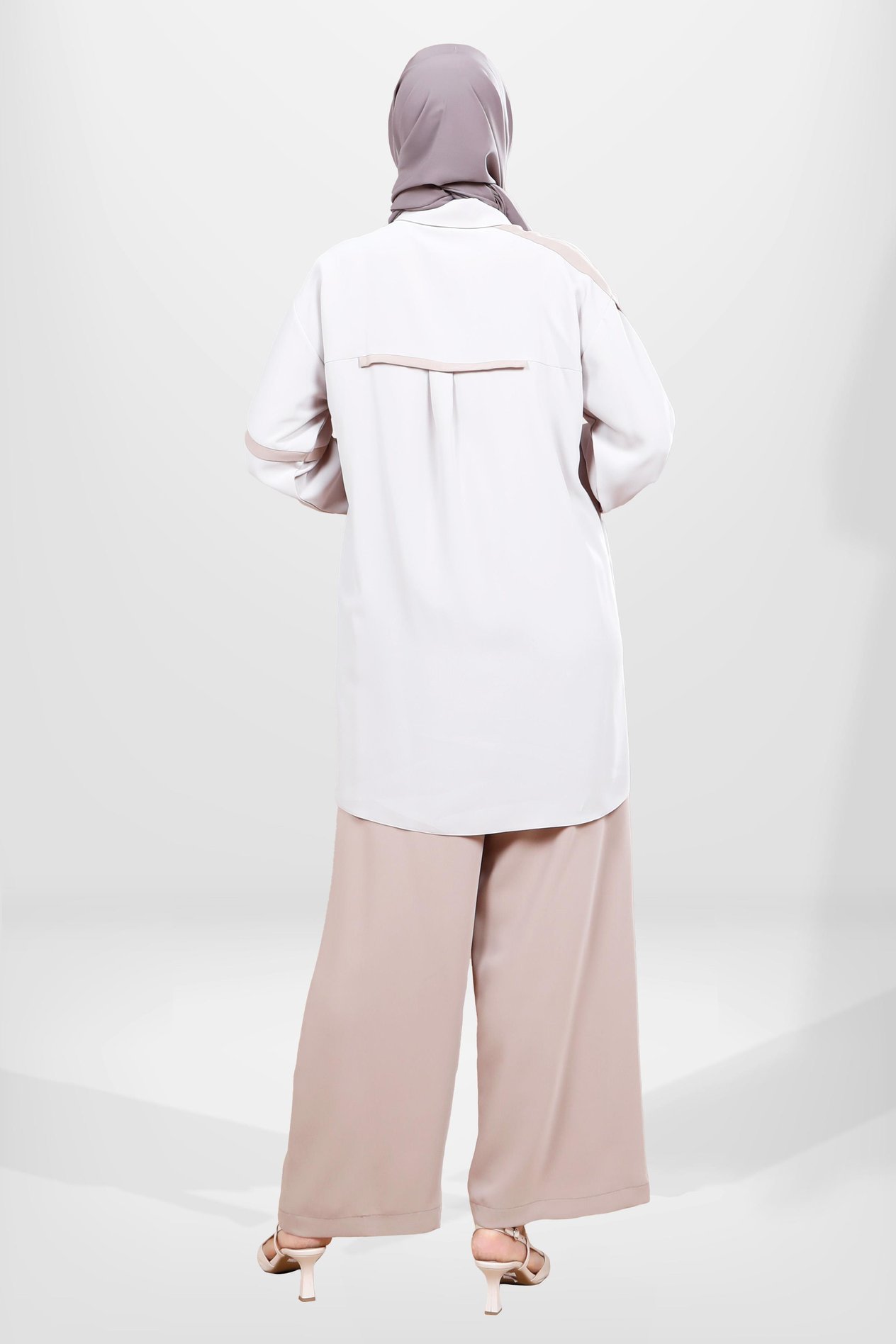 Beyza-4055 PANTOLON TUNİK TAŞ/BEJ