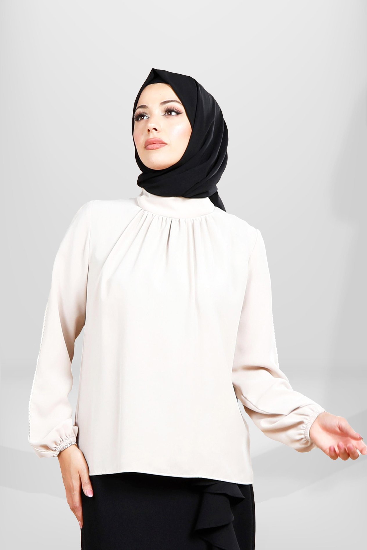 Beyza-4060 BLUZ BEJ
