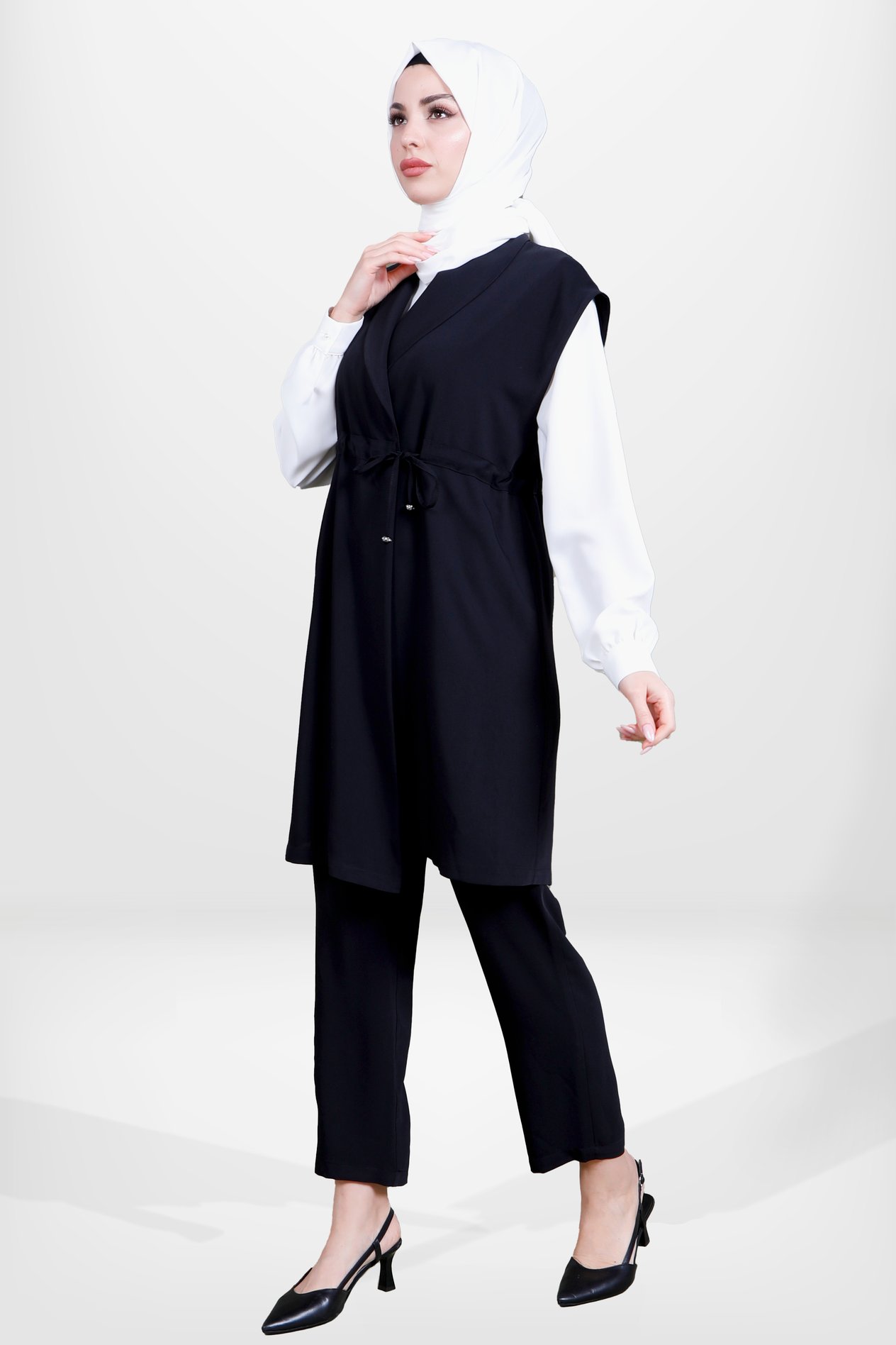 Beyza-4158 ÜÇLÜ TAKIM SİYAH