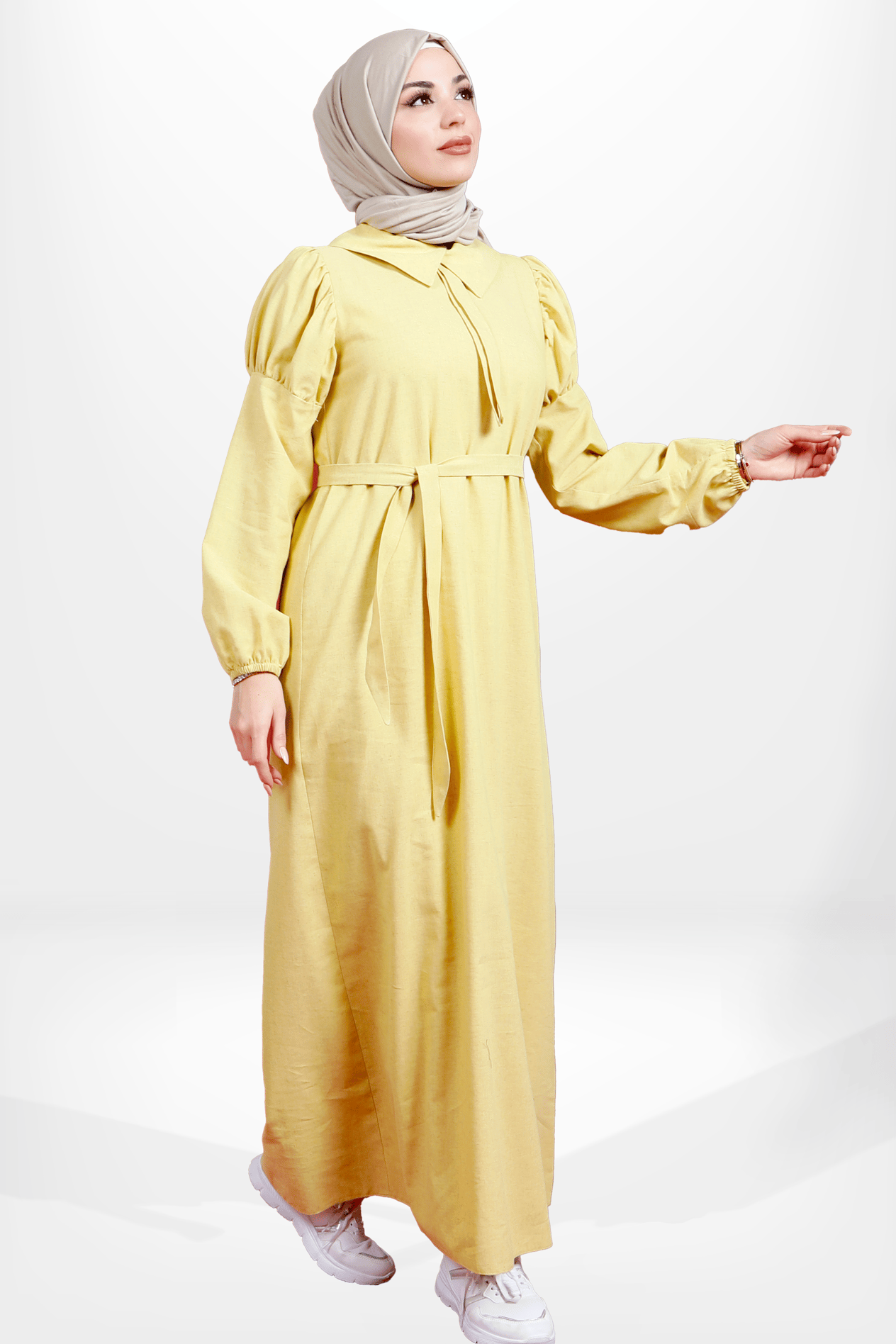 Beyza-5606 ELBİSE SARI
