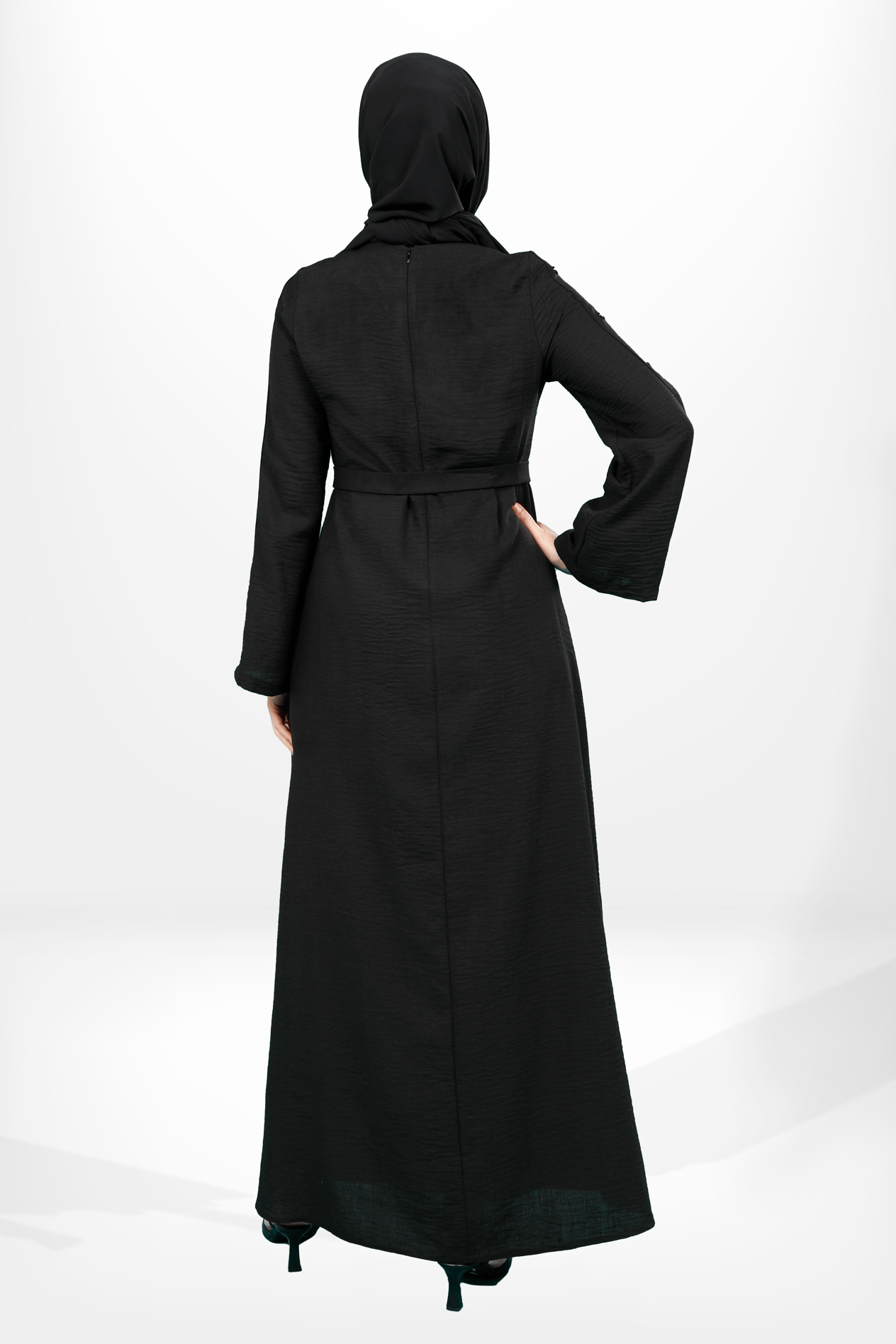 Beyza-5650 ELBİSE ÇITÇITLI SİYAH