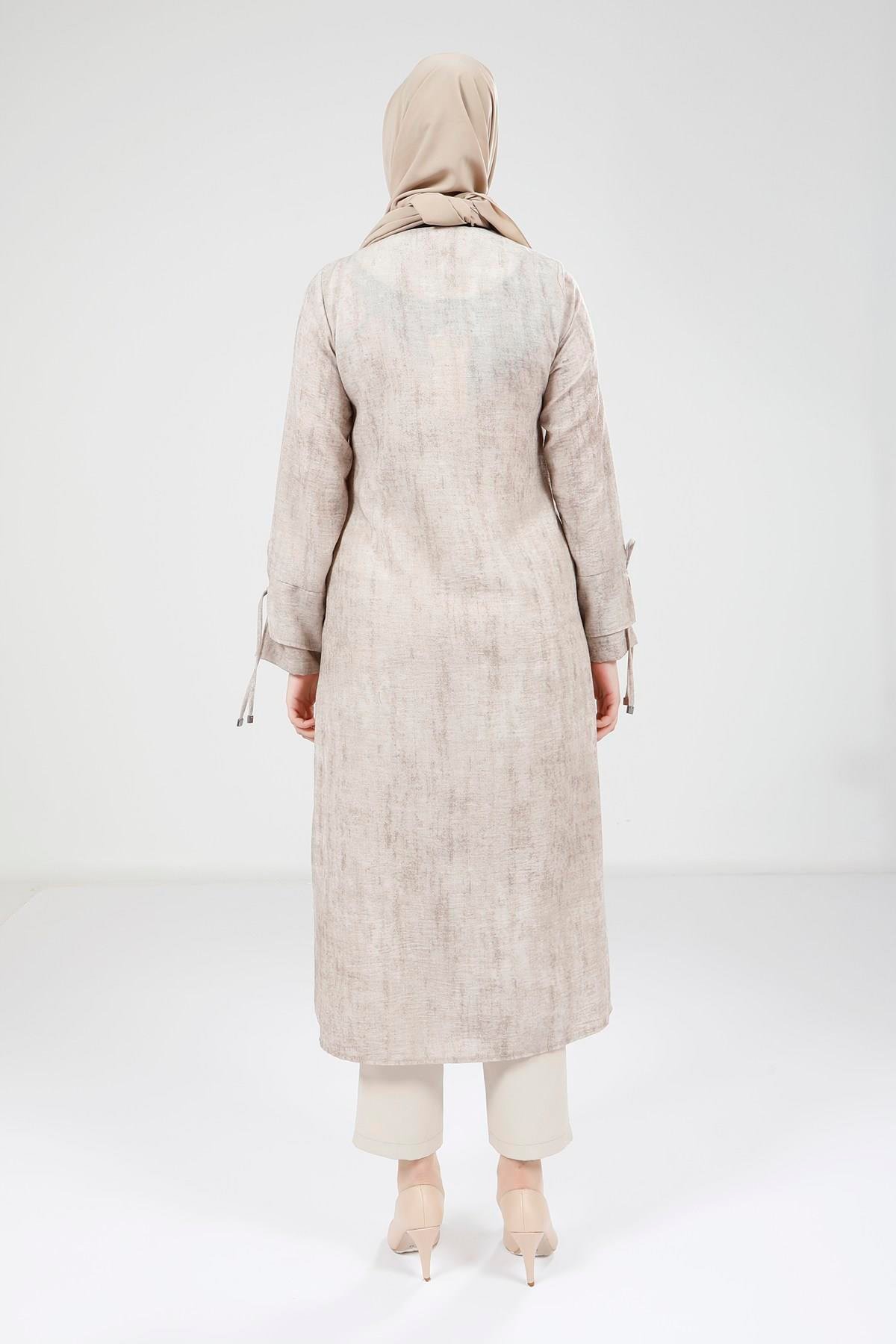 Beyza-9194 GİYÇIK EFECTLİ BEJ