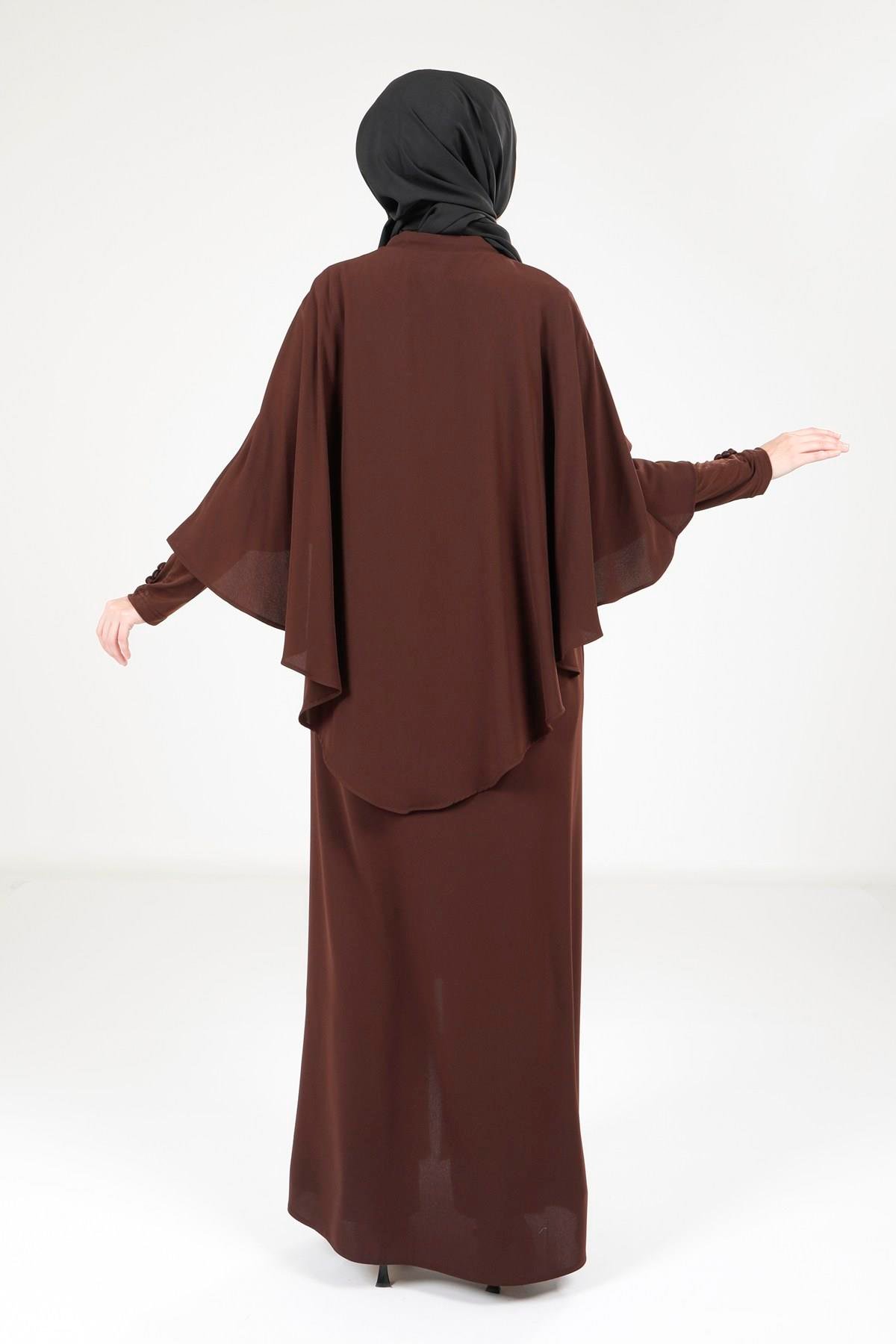 Beyza-9172 FERACE SUFLE ACI KAHVE