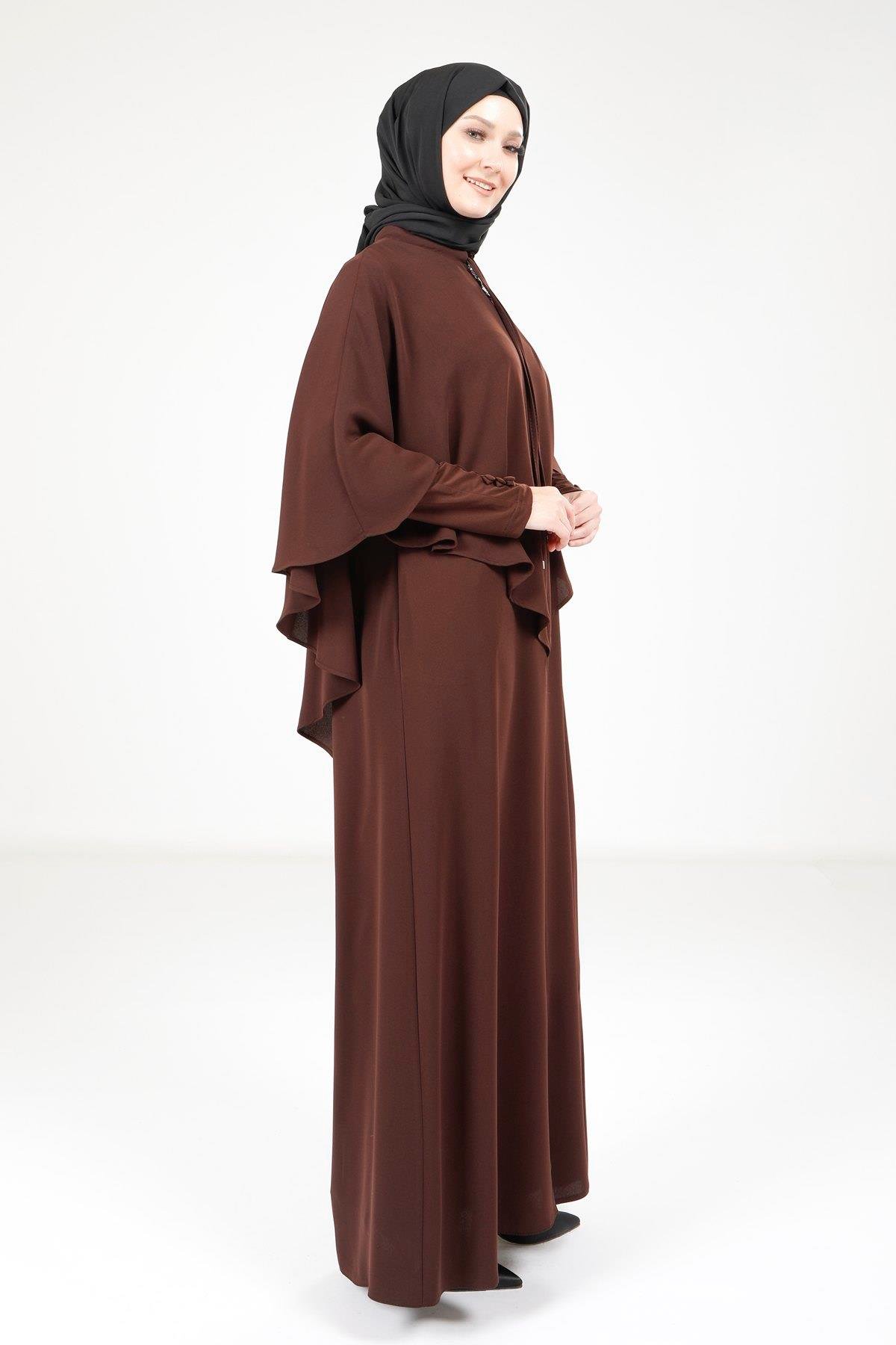 Beyza-9172 FERACE SUFLE ACI KAHVE