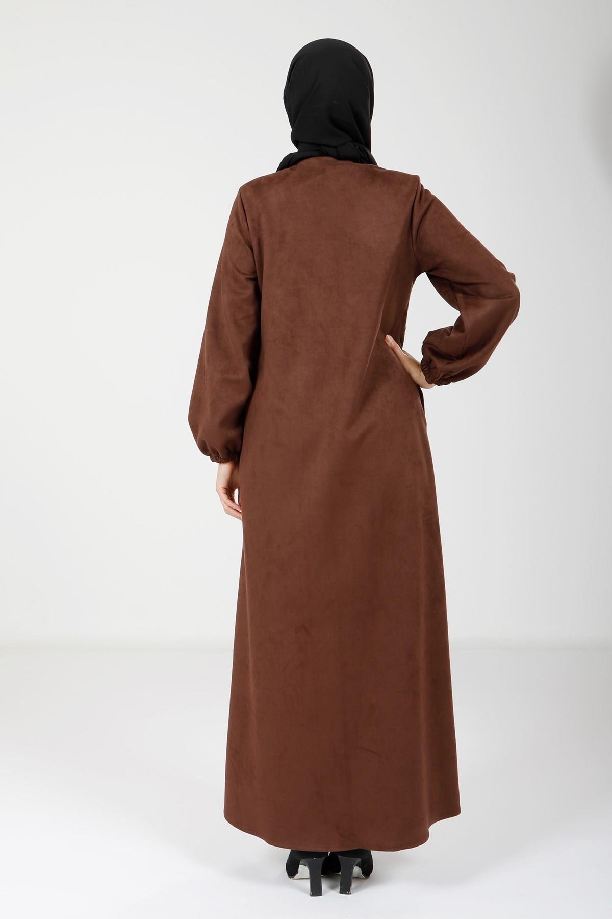 Beyza-3803 SÜET FERACE ACI KAHVE