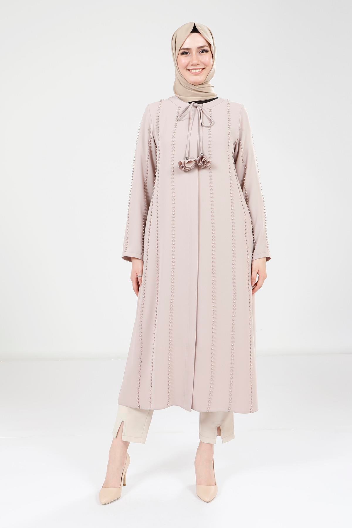 Beyza-Beyza İnci Detaylı Bej Giy Çık 9264