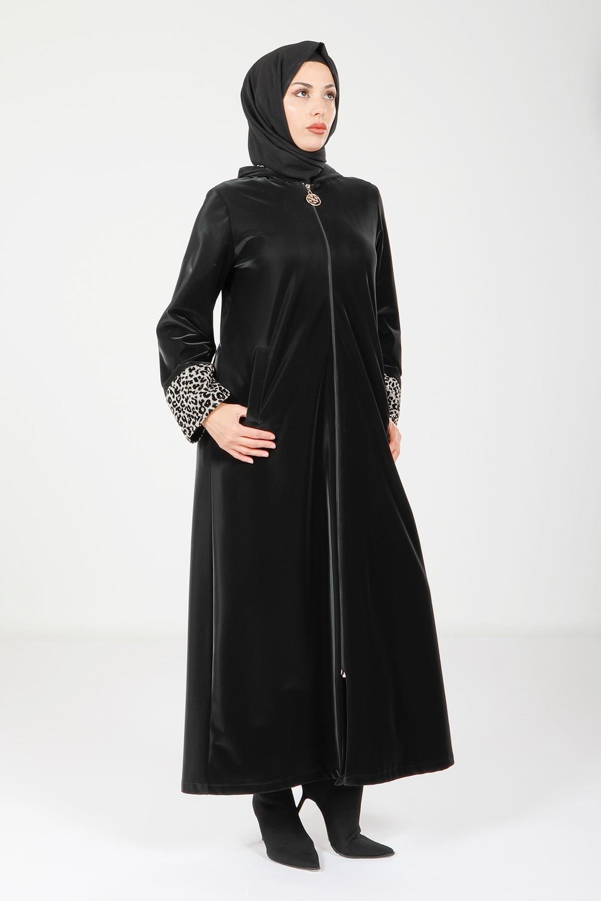 Beyza-9050 FERACE KAPŞONLU SİYAH