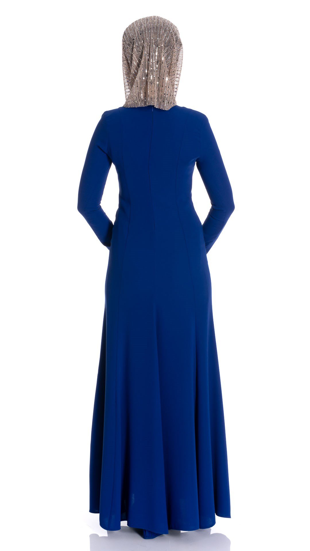 Beyza-NURCAN İÇ ELBİSE SAKS MAVİSİ SUZİ