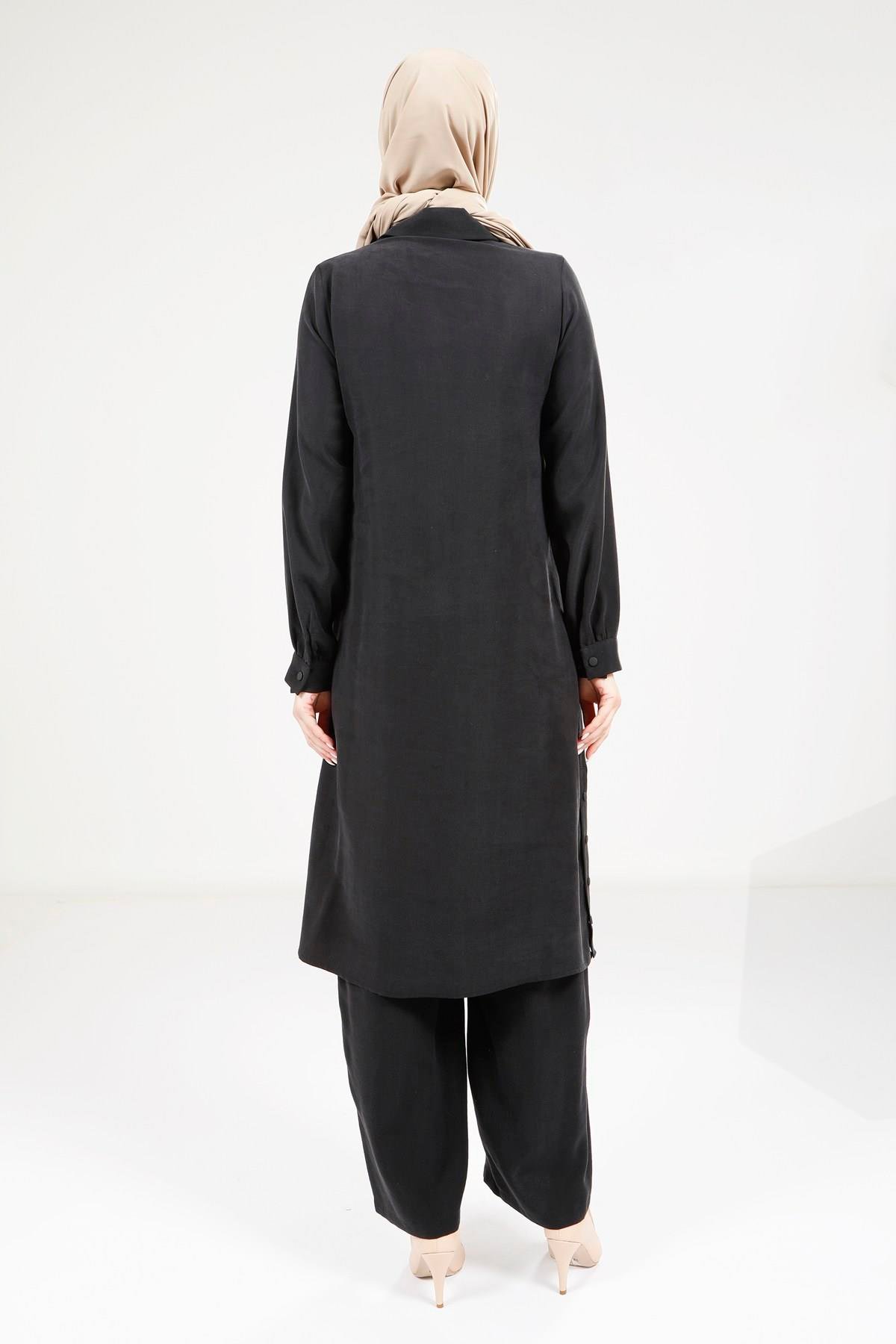 Beyza-9241 TUNİK PANTOLON SİYAH