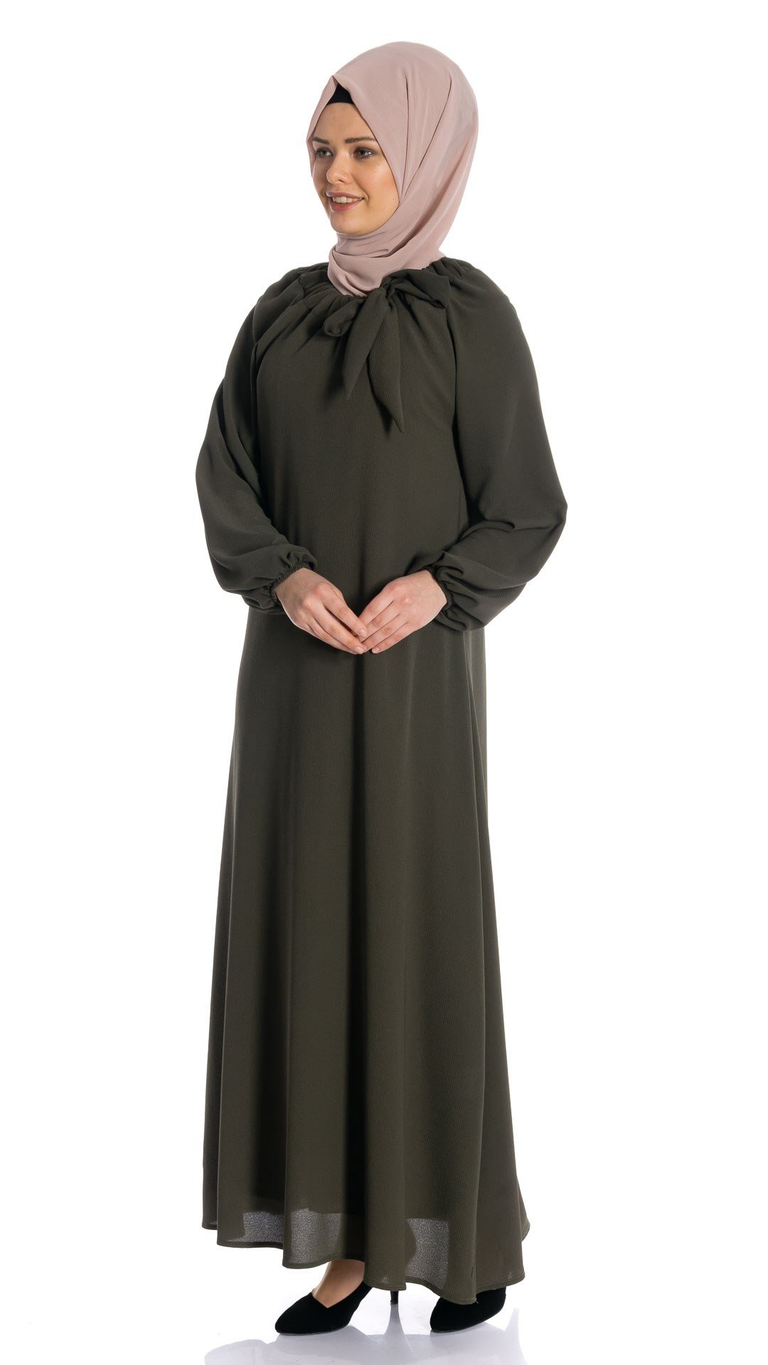 Beyza-REGLAN ELBİSE HAKİ KOBE