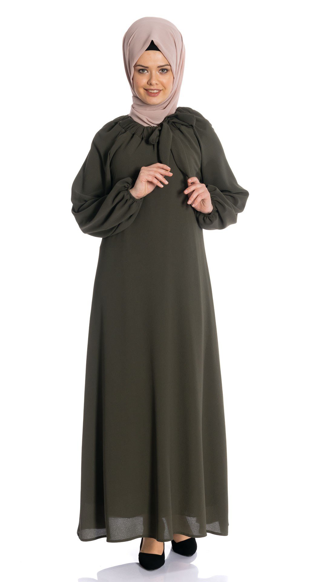 Beyza-REGLAN ELBİSE HAKİ KOBE