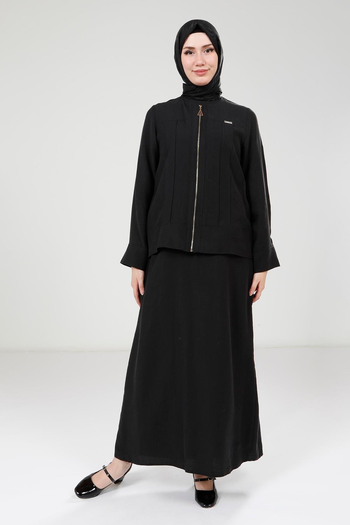 Beyza-Beyza Siyah Ceketli Elbise 9399