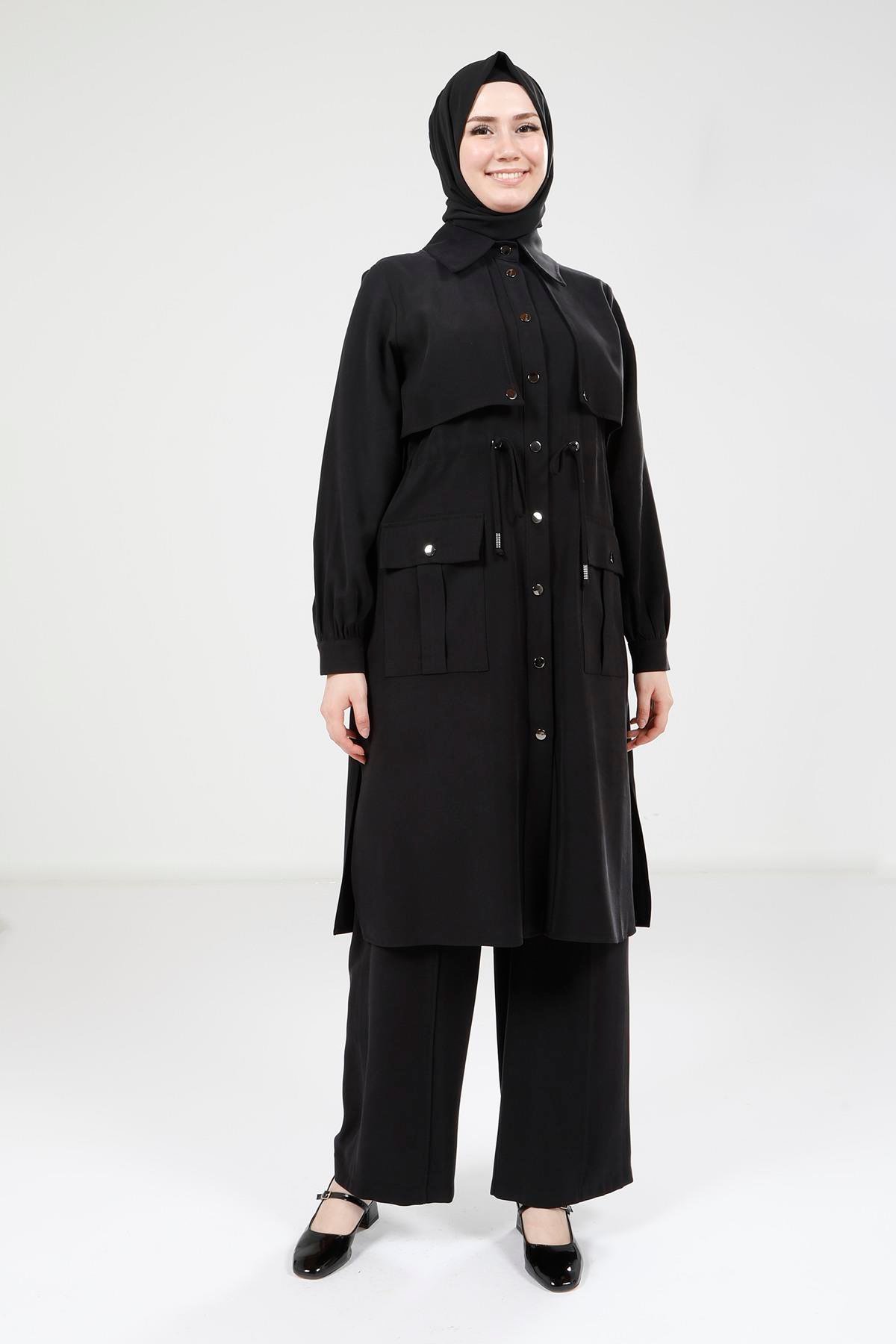 Beyza-Beyza Siyah Tunik Pantolon Takım 9240
