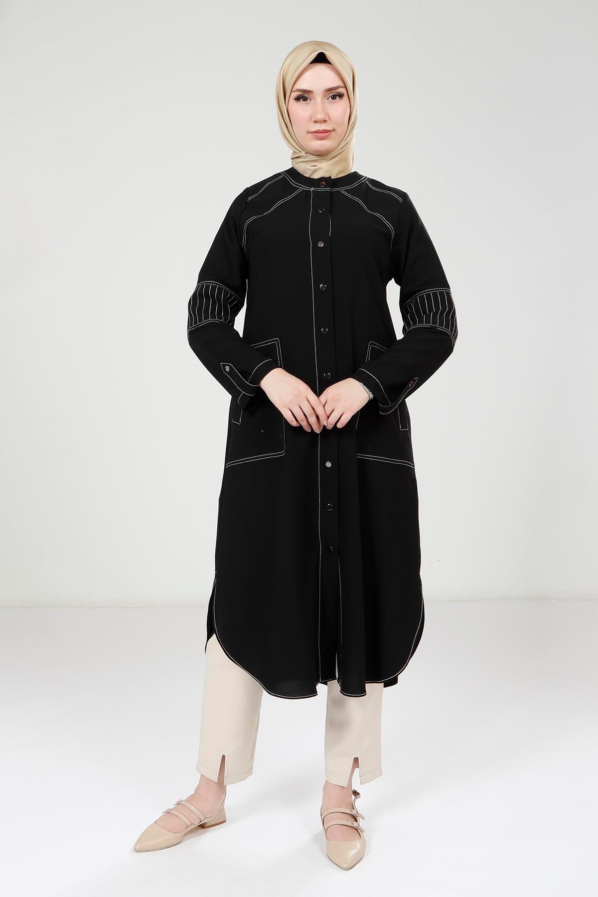 Beyza-Beyza Spor Dikişli Siyah Giy Çık 9230