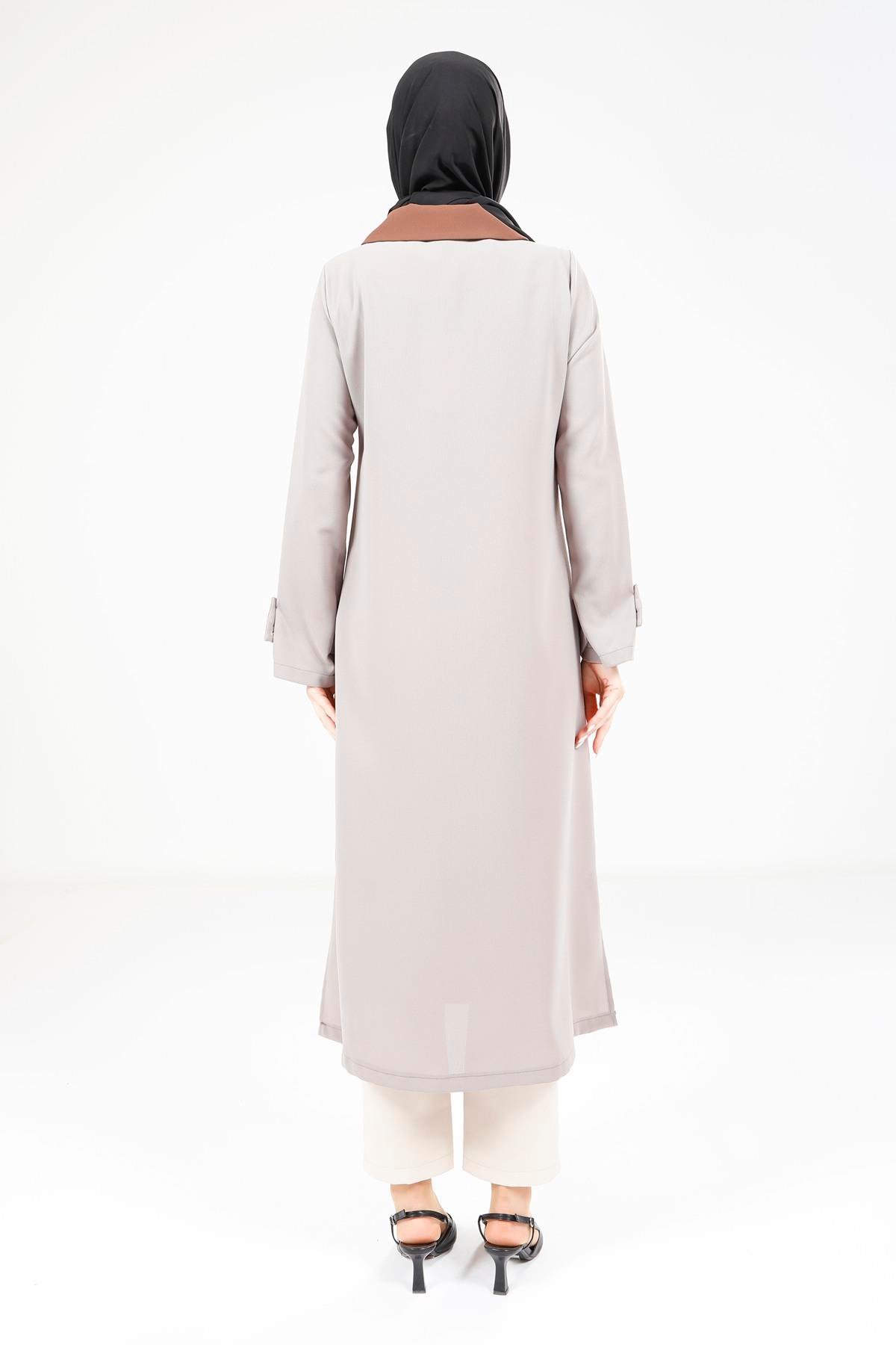 Beyza-Beyza Yakalı Bej Giy Çık 9354