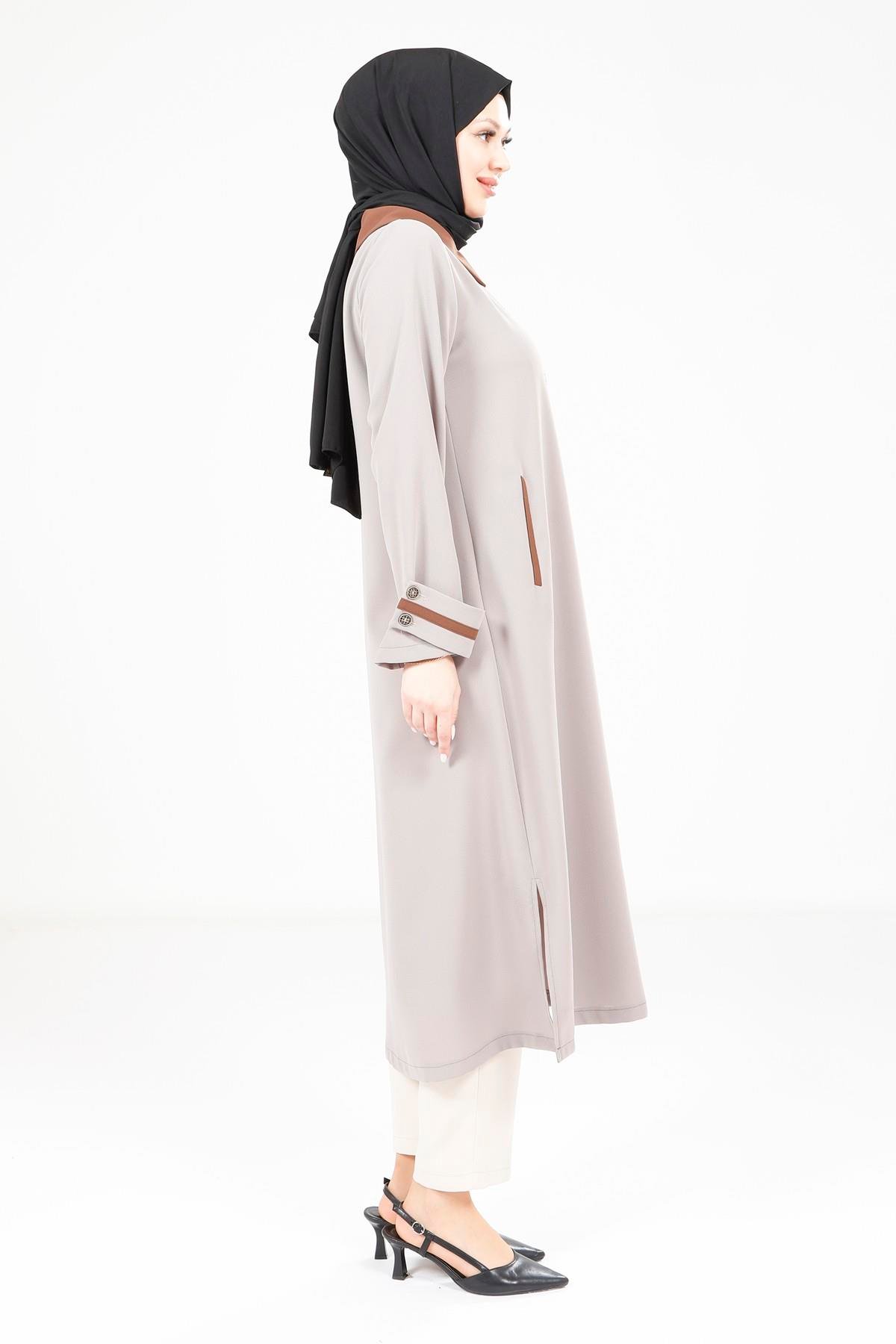 Beyza-Beyza Yakalı Bej Giy Çık 9354