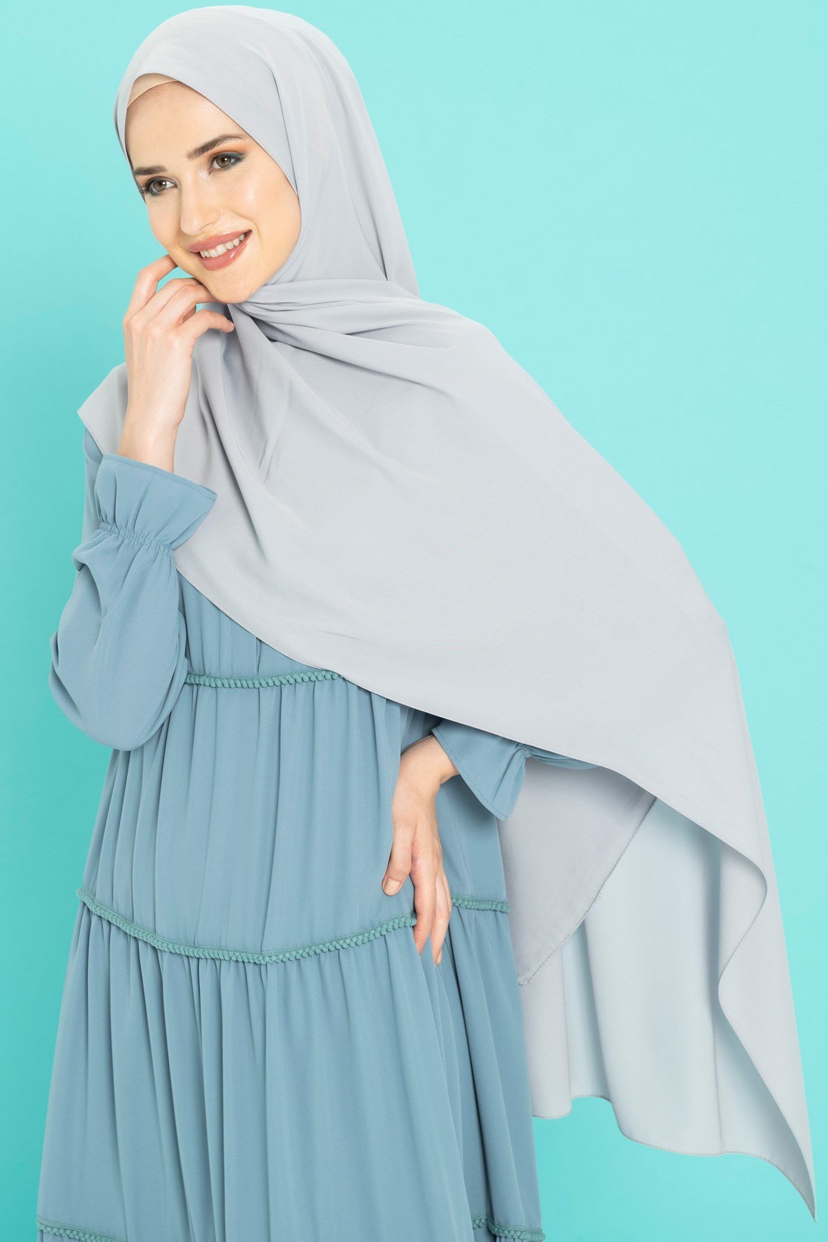 Beyza-Medine İpeği Buz Şal