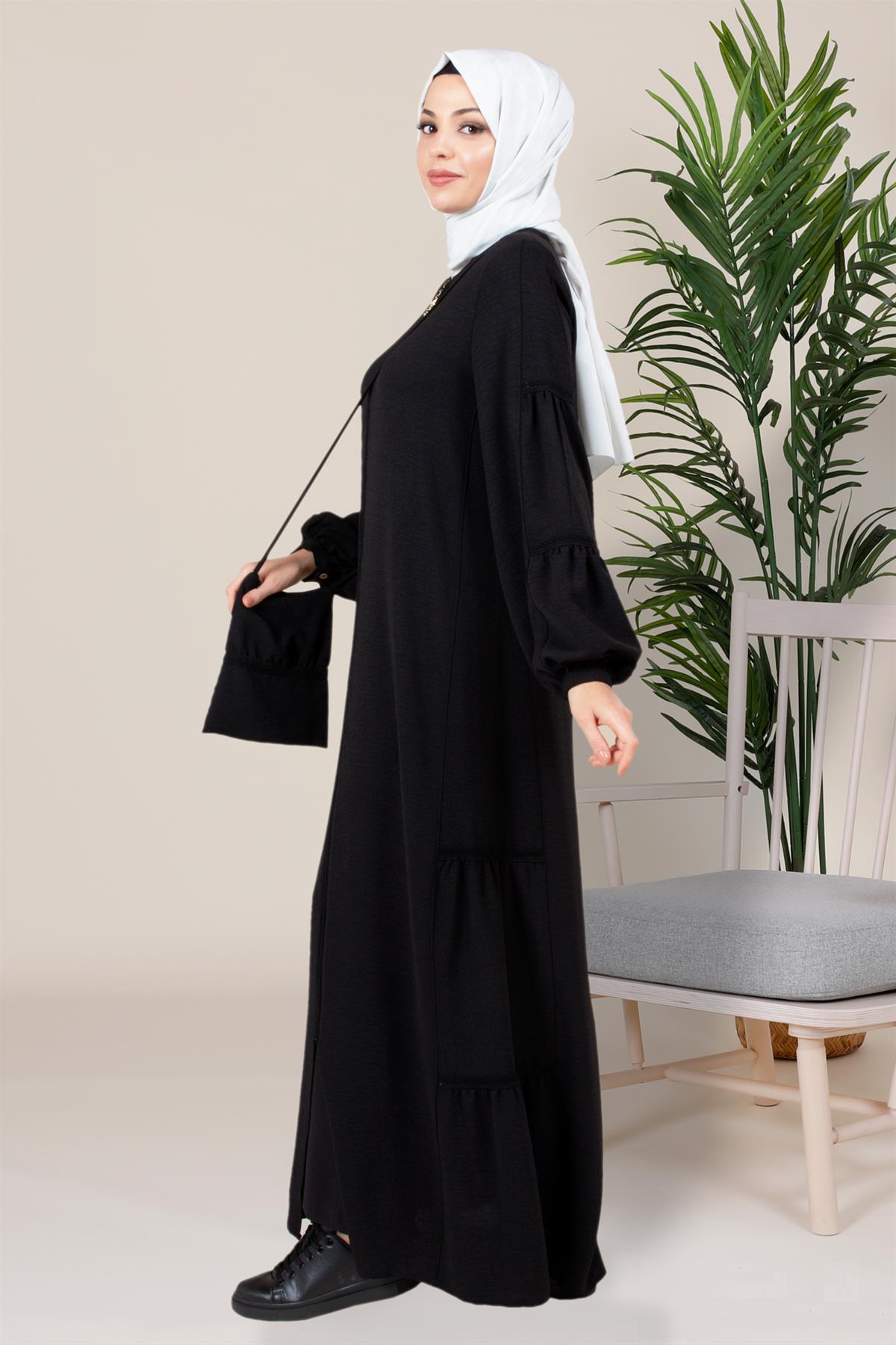 Beyza-SİNEM FERACE SİYAH AEROBİN