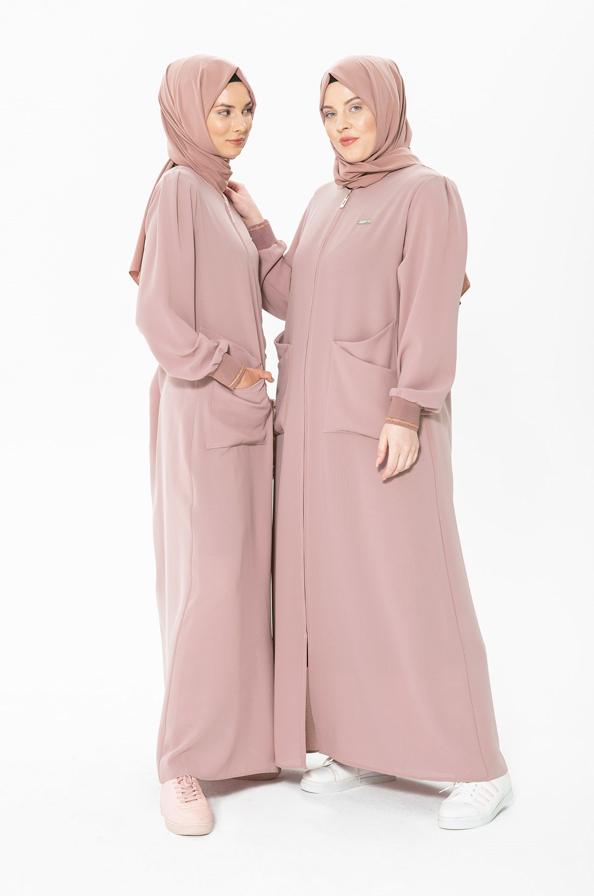 Beyza-Abaya poudrée Poches en forme de sac 3314