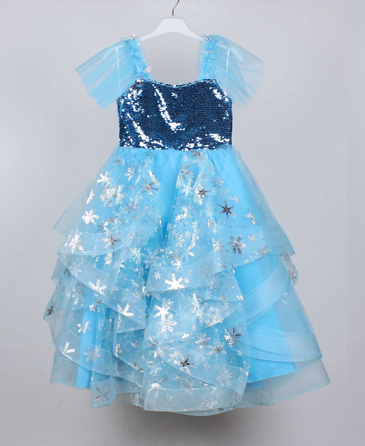 4-8 Yaş Kız Çocuk Frozen Elsa Elbise