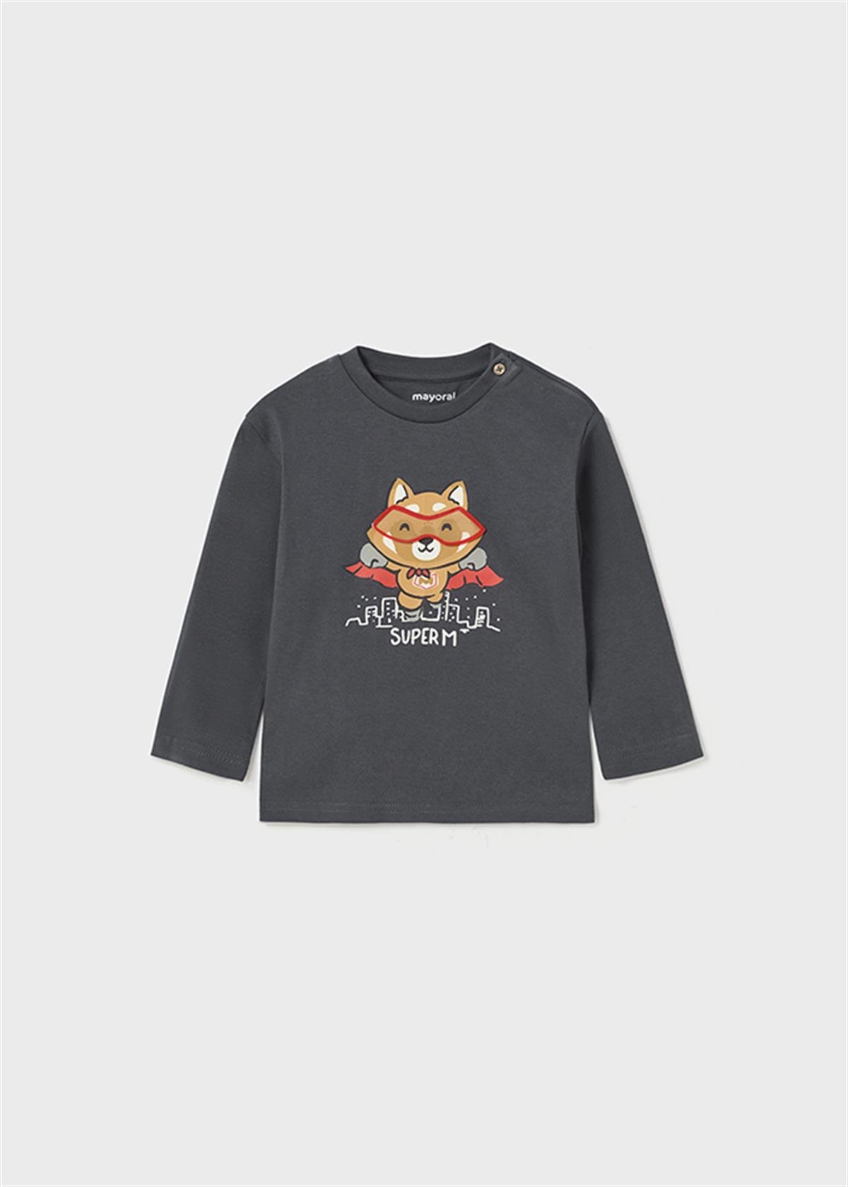 0-36 Ay Mayoral Erkek Bebek Baskılı Sweatshirt