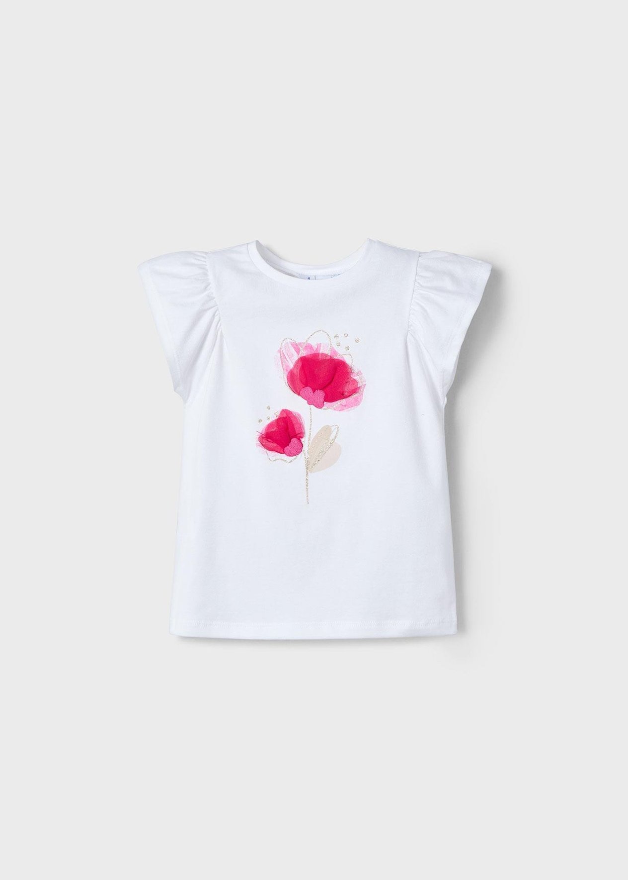 Mayoral Kız Çocuk Çiçekli Tshirt