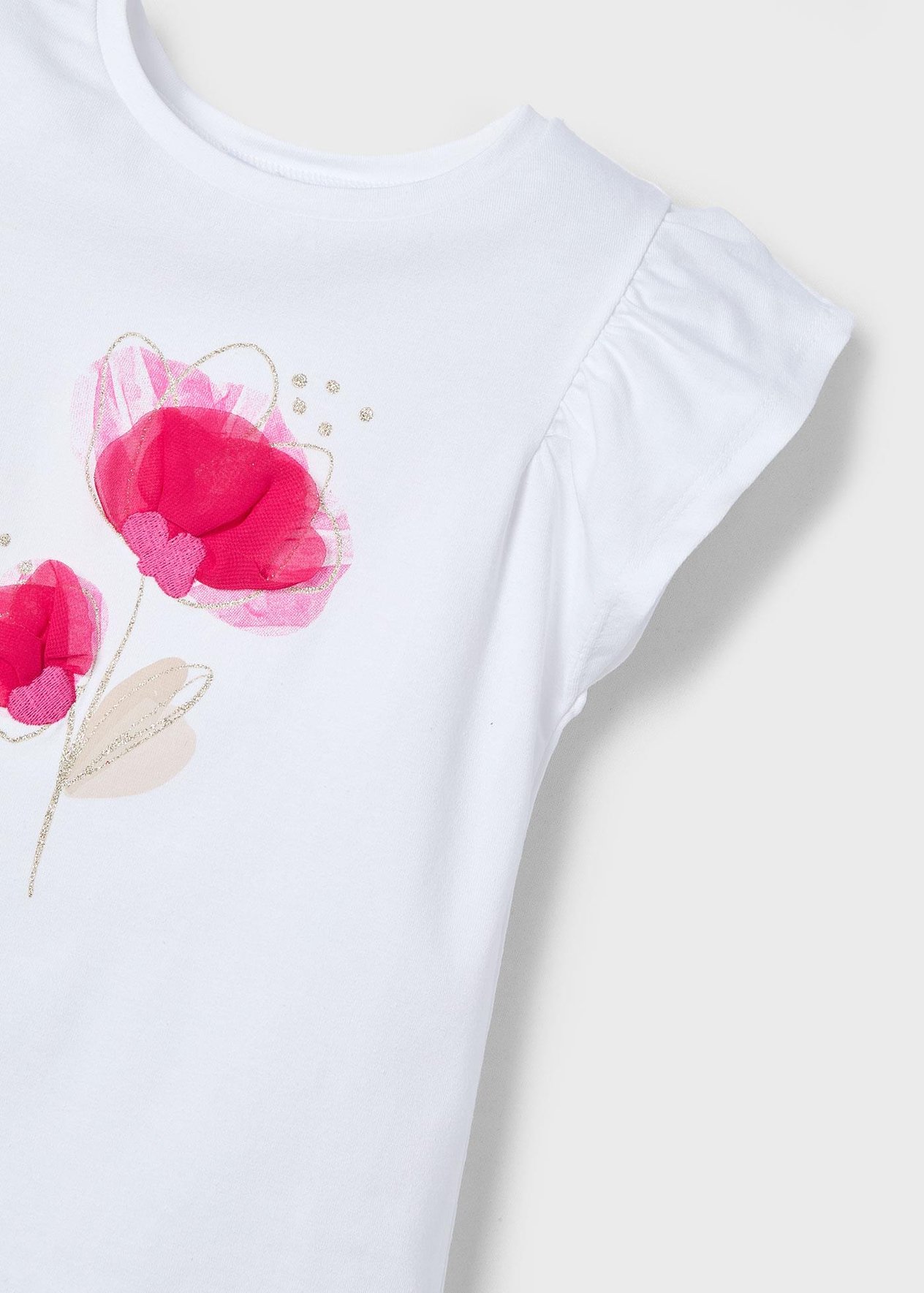 Mayoral Kız Çocuk Çiçekli Tshirt