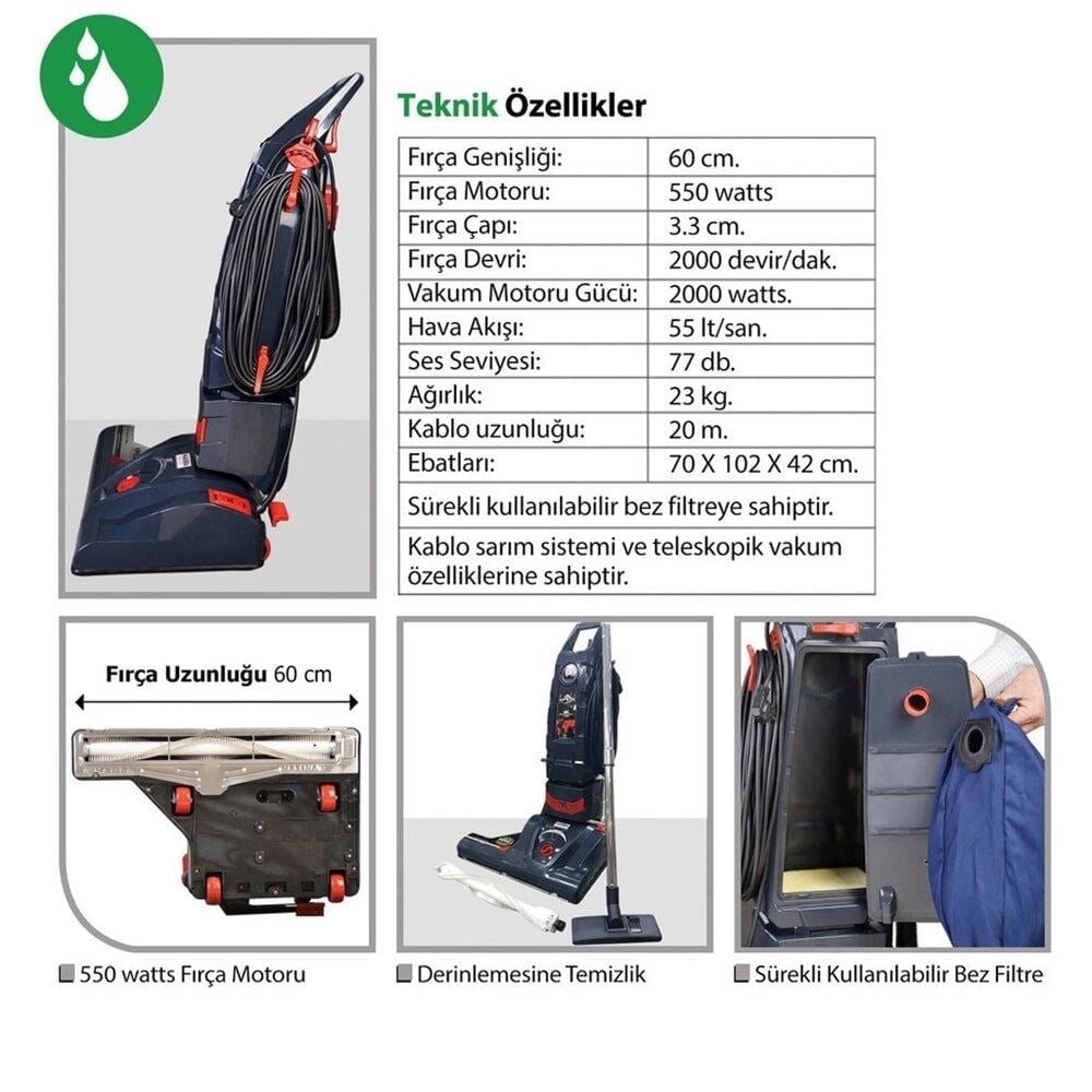 Cami Süpürgesi Sebo x-5