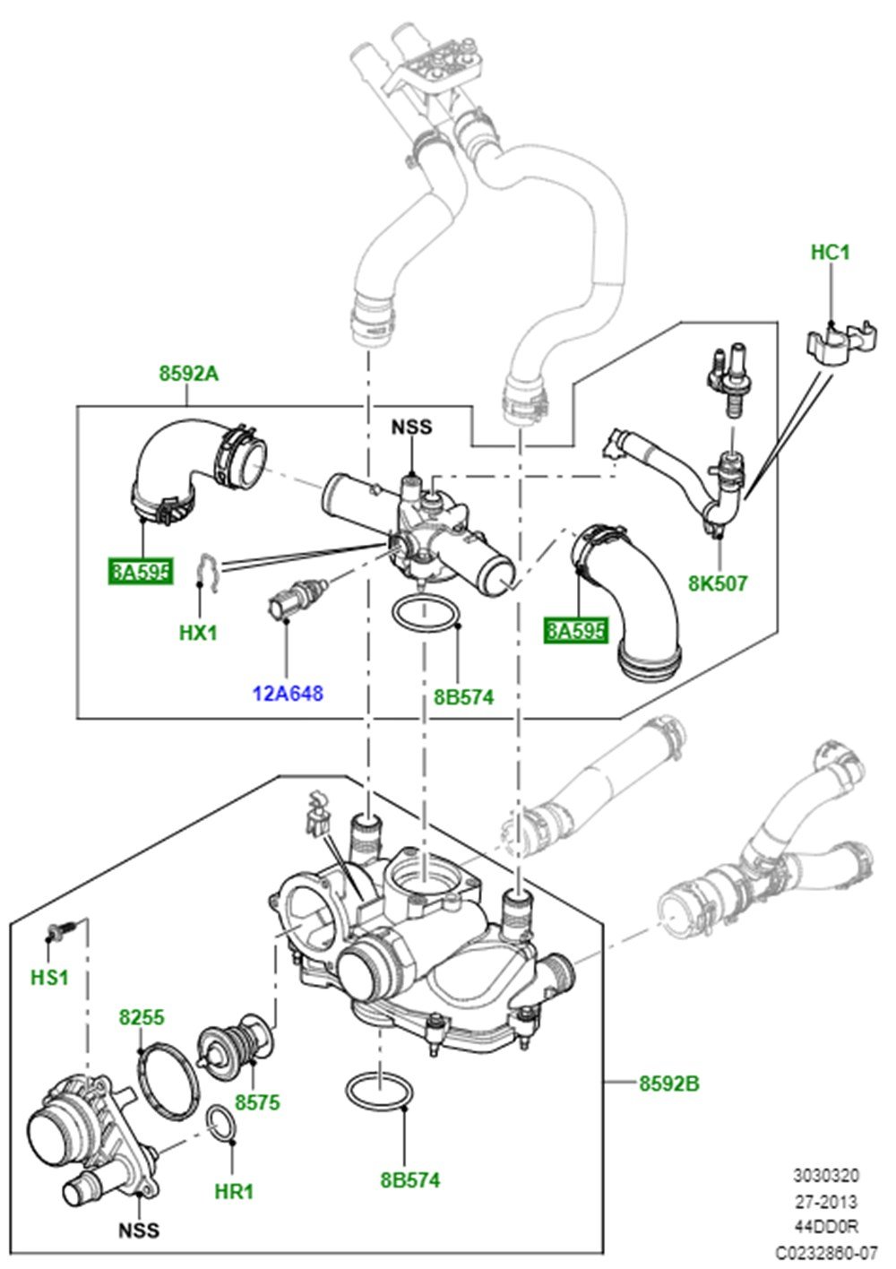 LAND ROVERLAND ROVER ORİJİNAL HORTUM LR023144