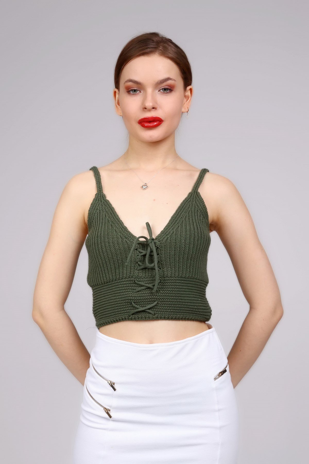 Triko Örme Crop Top