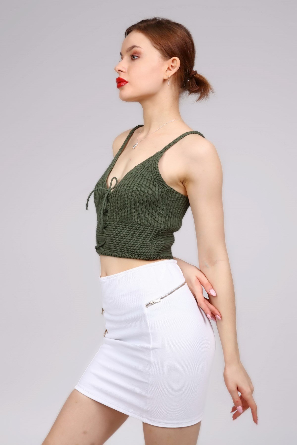 Triko Örme Crop Top