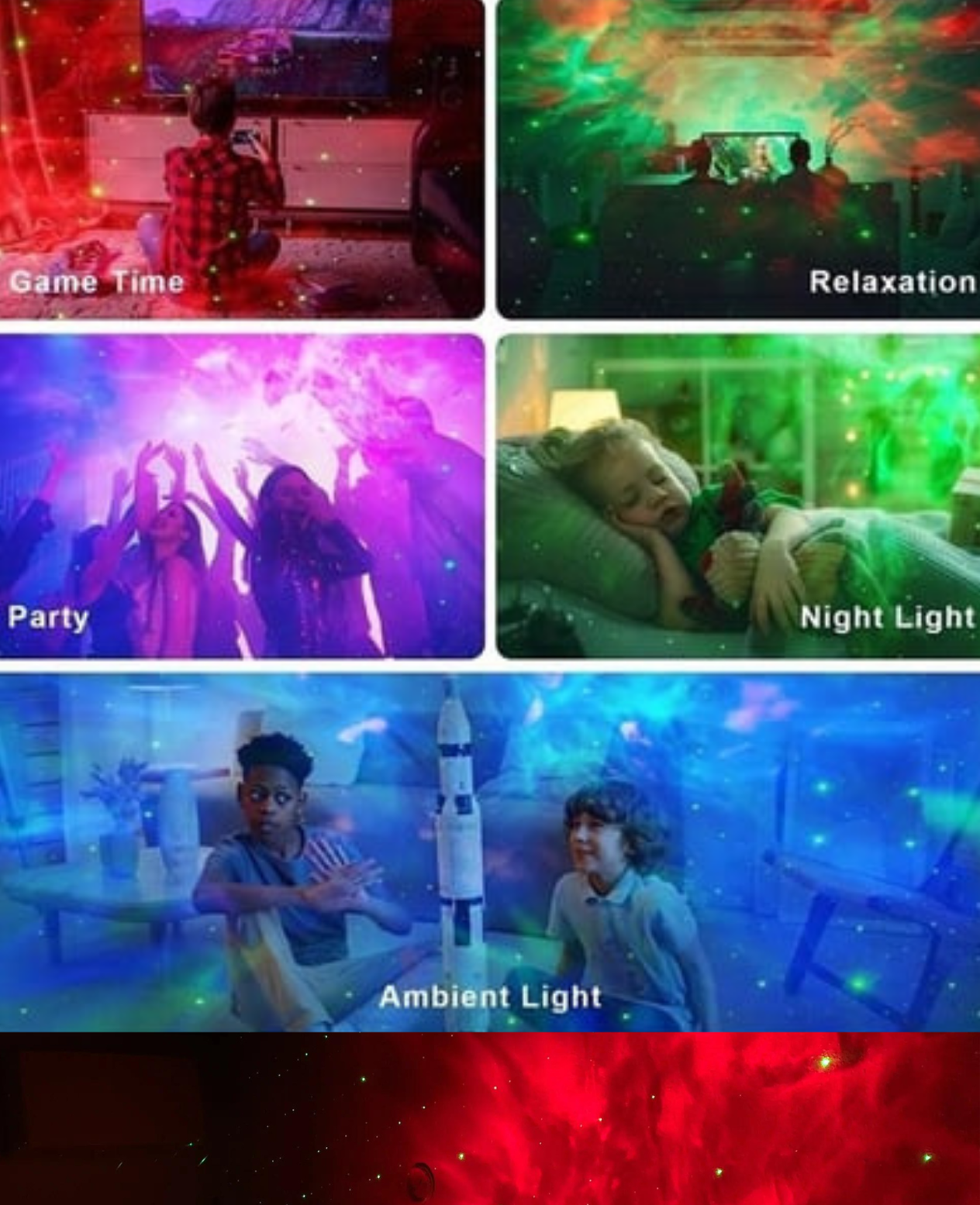 Astronot Gece Lambası Starry Sky Projector  Nebula Ve Samanyolu HEDİYE SETLERİ