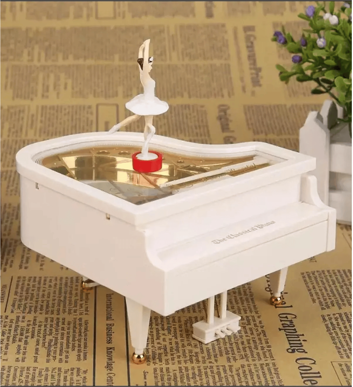 Dans Eden Balerinli Hareketli Piyano Müzik Kutusu Büyük Boy HEDİYE SETLERİ