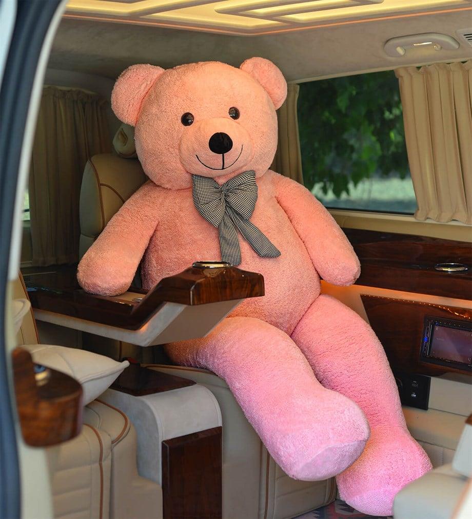 160 cm Papyonlu Büyük Peluş Ayıcık - Sevimli ve Yumuşacık Hediye PELÜŞ AYICIK