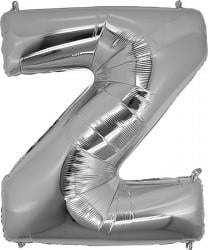 Z-Harf Balon 34 INC Gümüş Renk PARTİ MALZEMELERİ