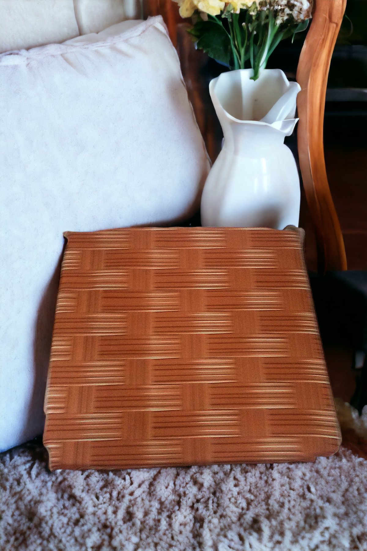 Mirzade 4'lü Paket Sandalye Minderi tekli 40x40-hasır