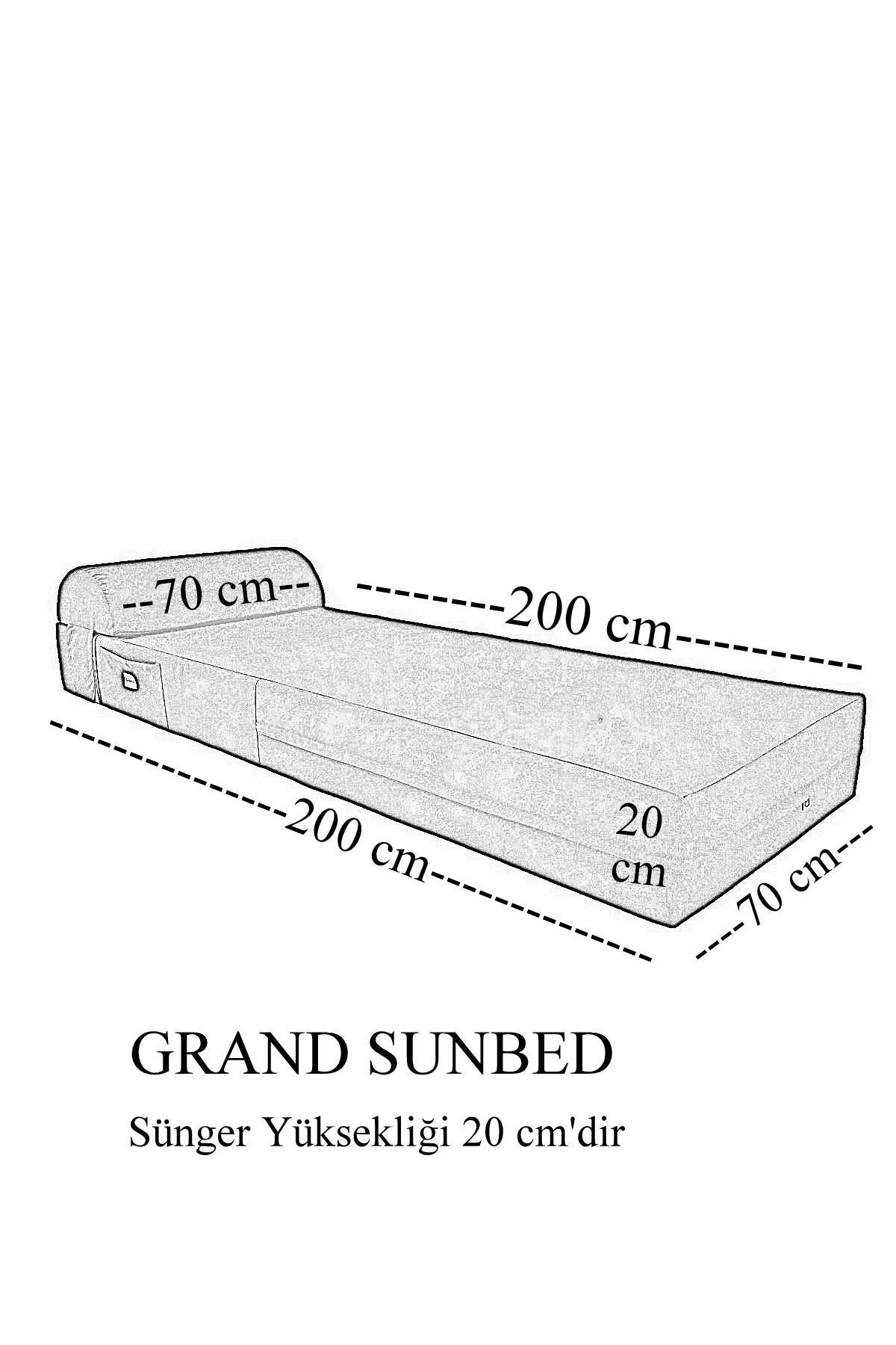 MİRZADE GRAND SUNBED GÜNEŞLENME MİNDERİ-TURUNCU