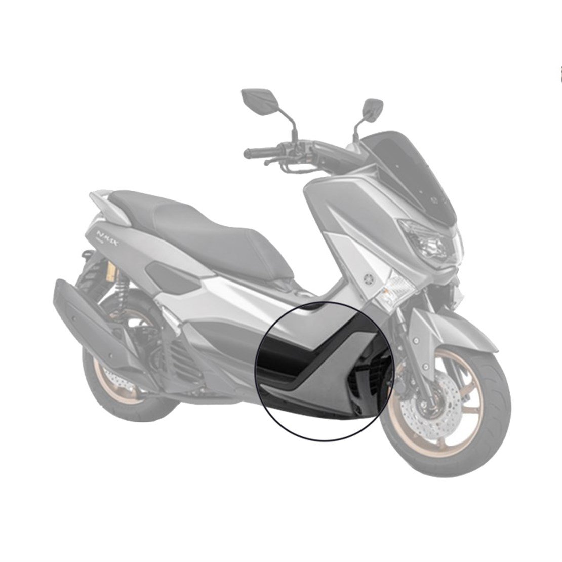 YAMAHA NMAX 125 155 SAĞ ALT GRENAJ MAT GRİ