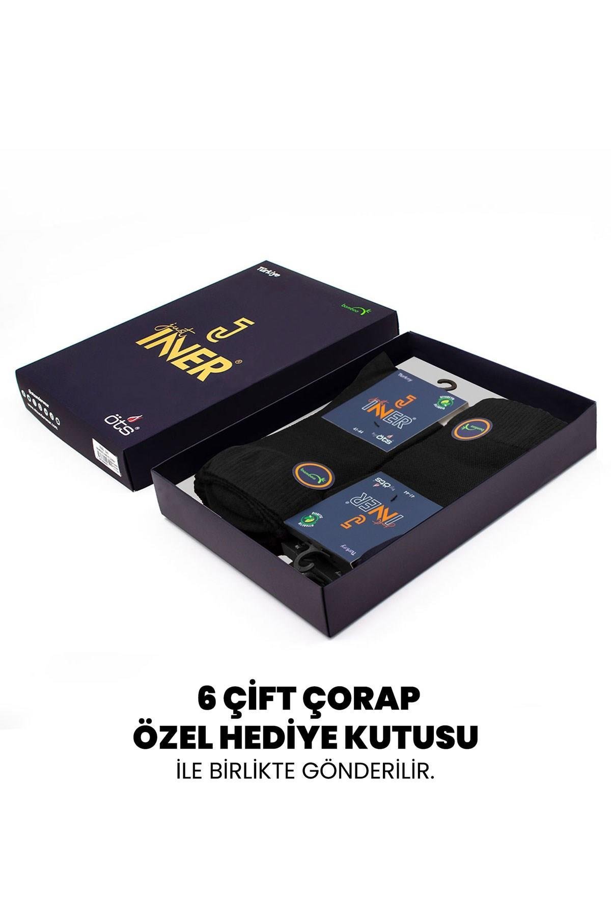 JUST INNER Erkek Bambu 6'lı Diyabet Çorap