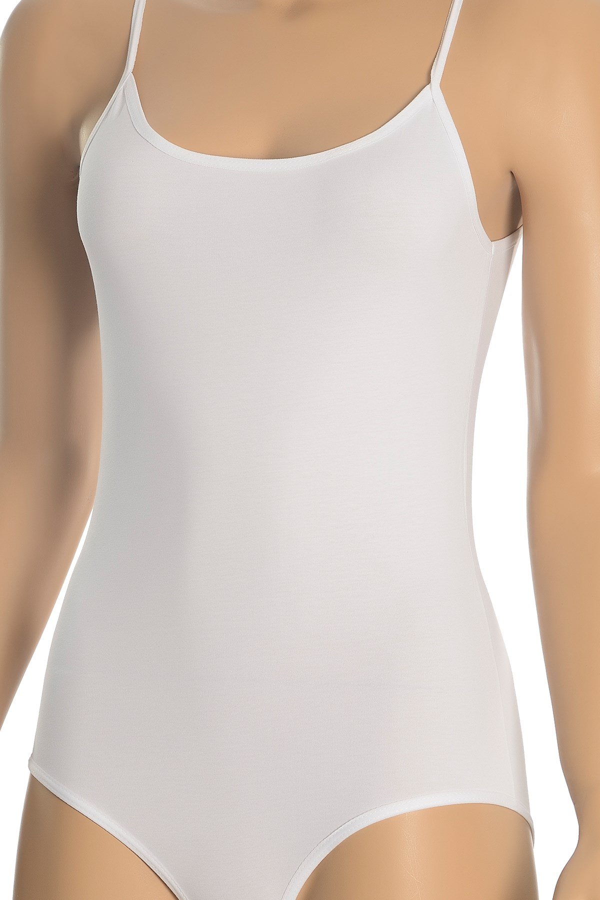 Kadın Atlet Likralı Agraflı Body Zıbın (%96 Pamuk)
