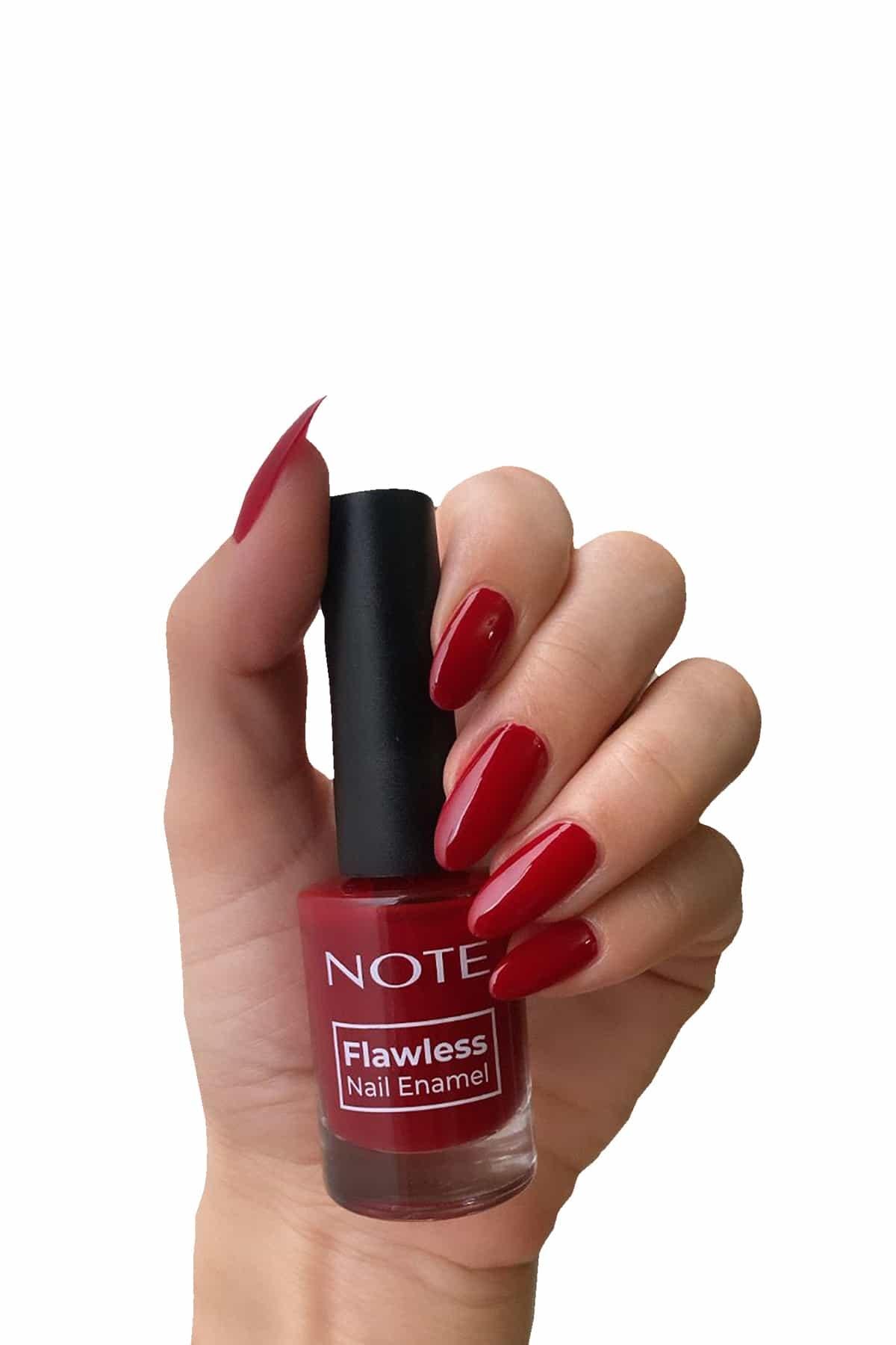 Note Nail Flawless Oje 102 Red Wine - Kırmızı-007.2040