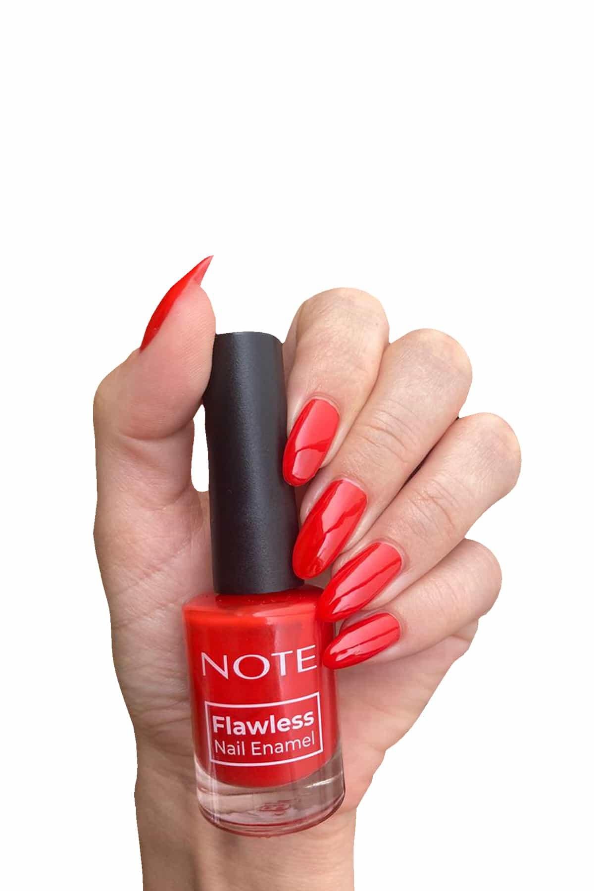 Note Nail Flawless Oje 98 Reddish Orange - Kırmızı-007.2036